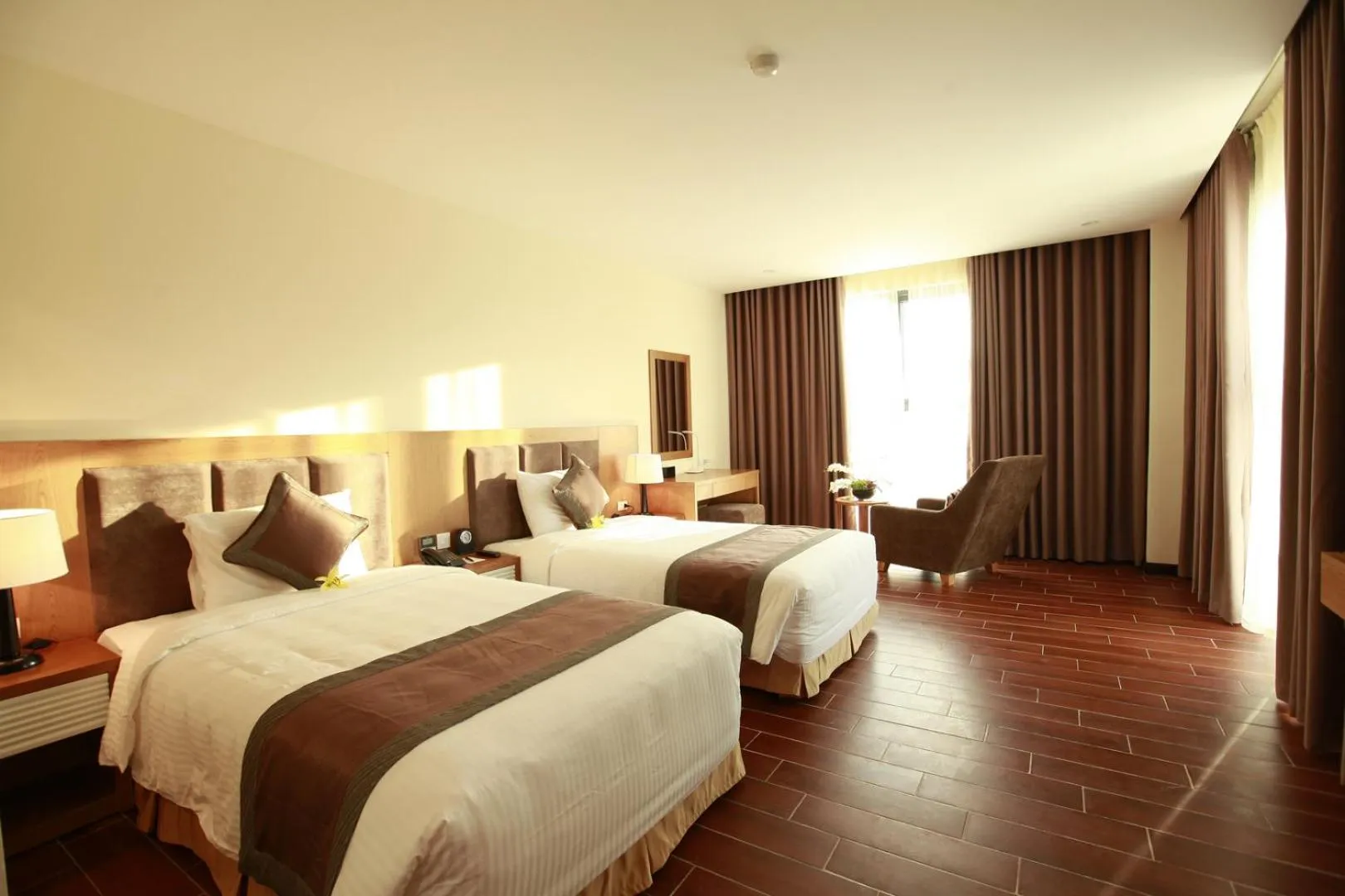 Photo of the whole room, Bed in Muong Thanh Holiday Con Cuong