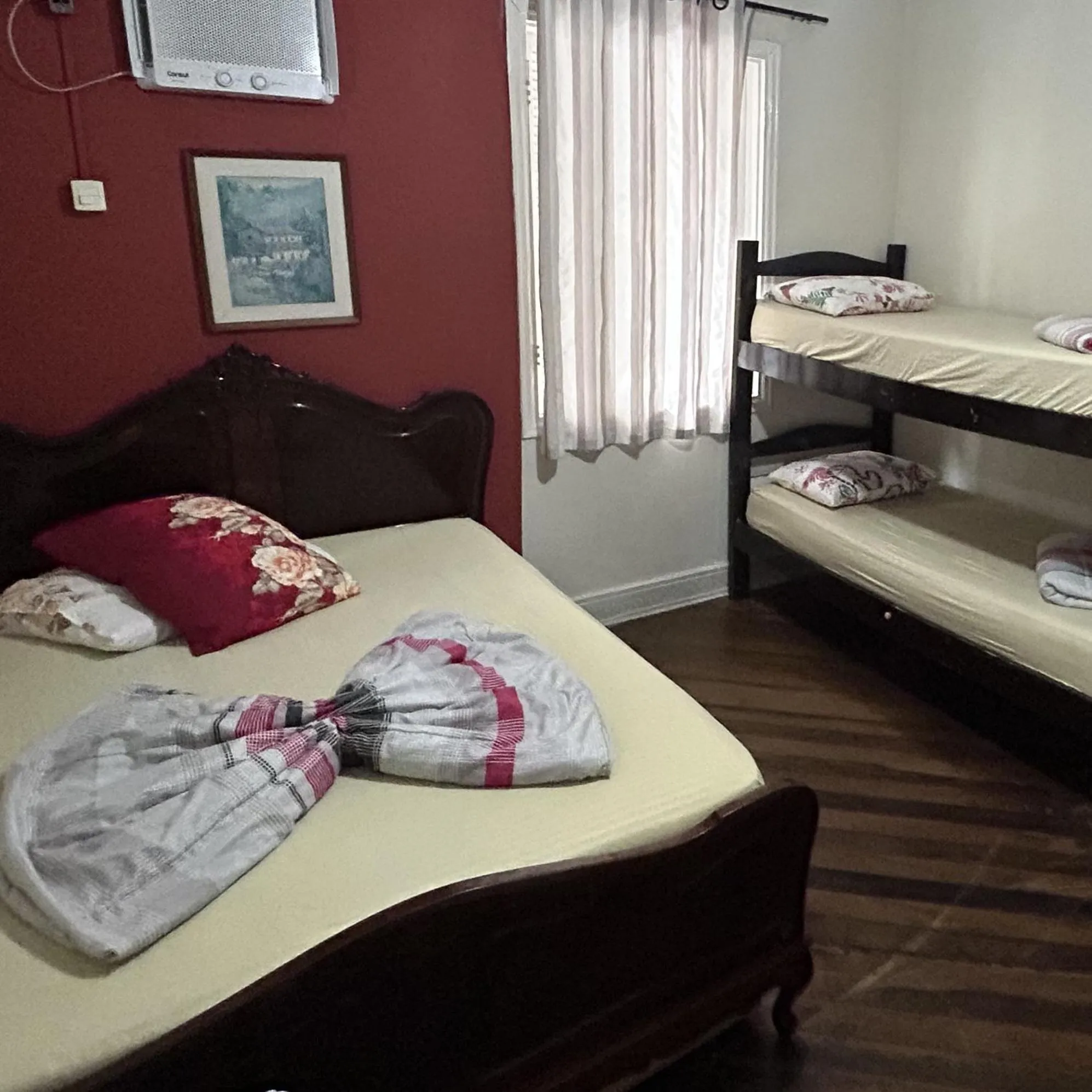 Bed in Pousada Orquidário