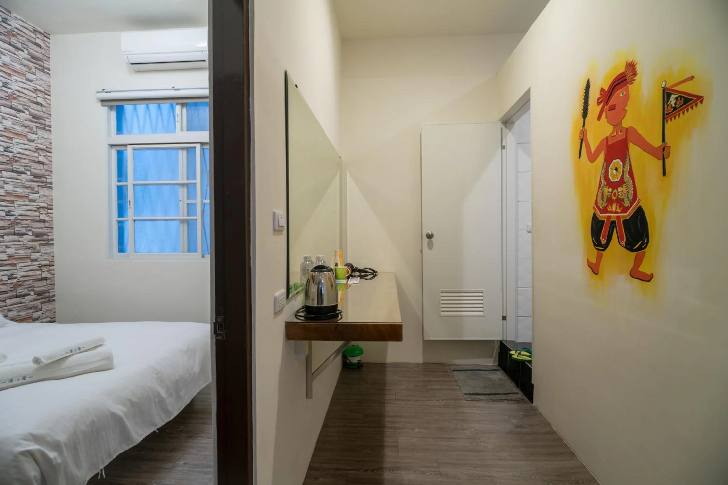 Decorative detail, Bed in Tainan Anping House