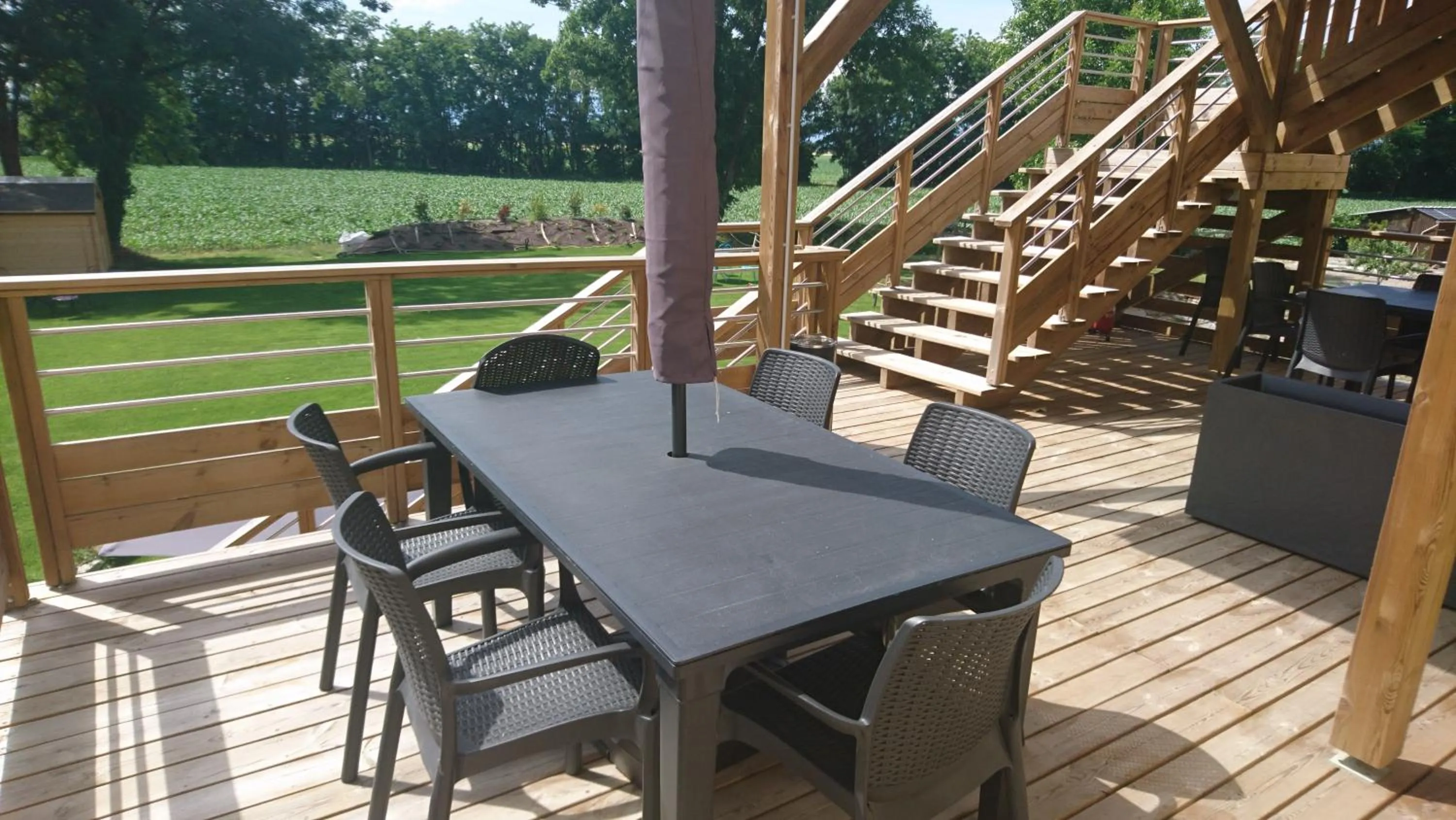 Patio in Le Moulin d'Oscar & Spa - Mulhouse Nord