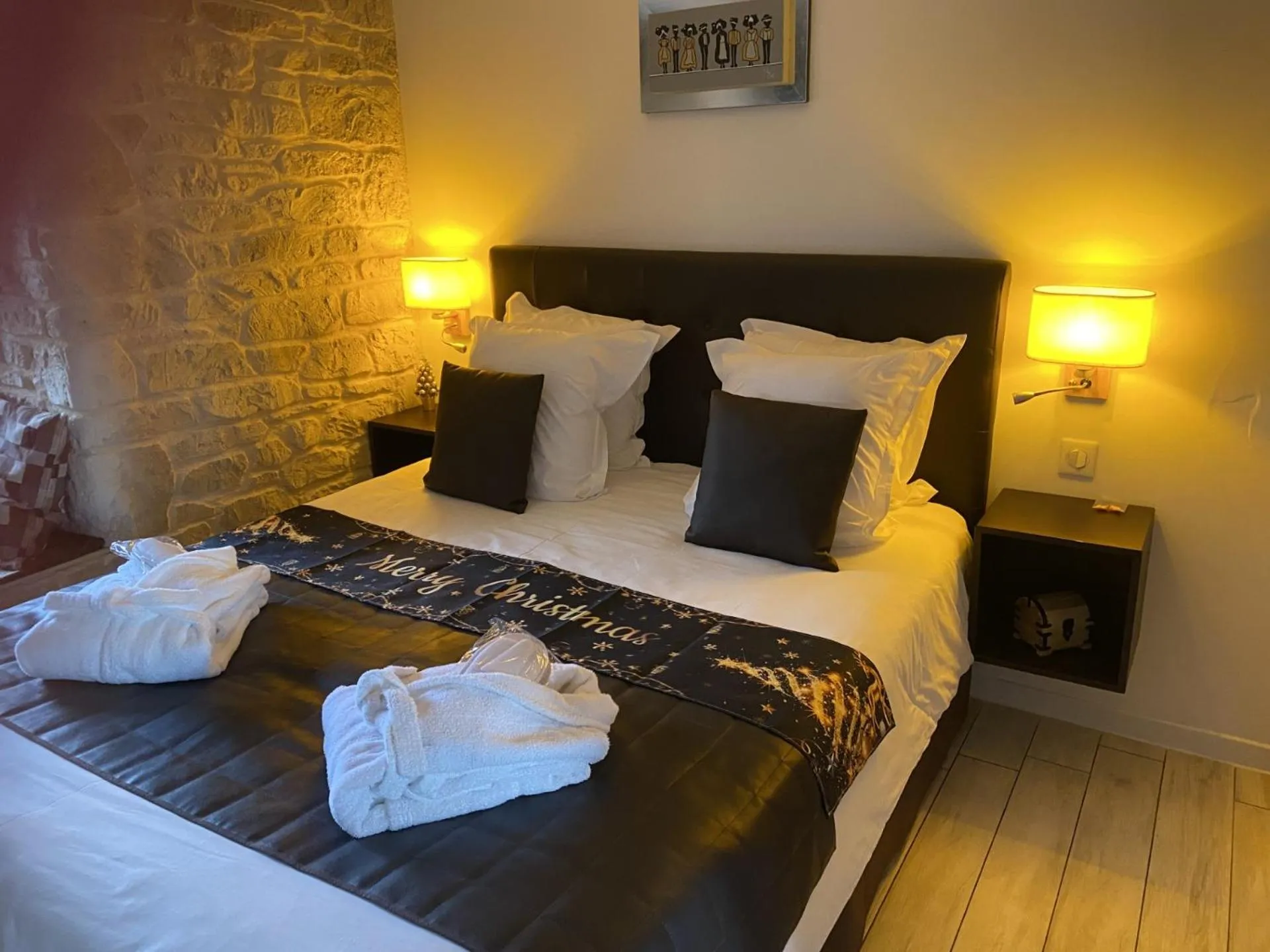 Bed in Le Moulin d'Oscar & Spa - Mulhouse Nord