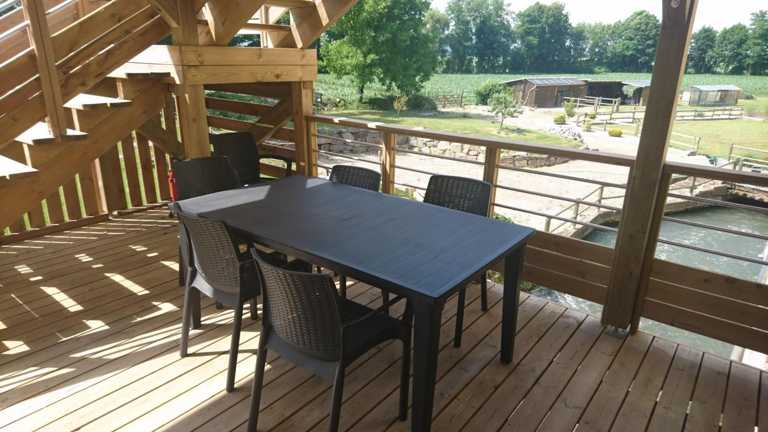 Patio in Le Moulin d'Oscar & Spa - Mulhouse Nord