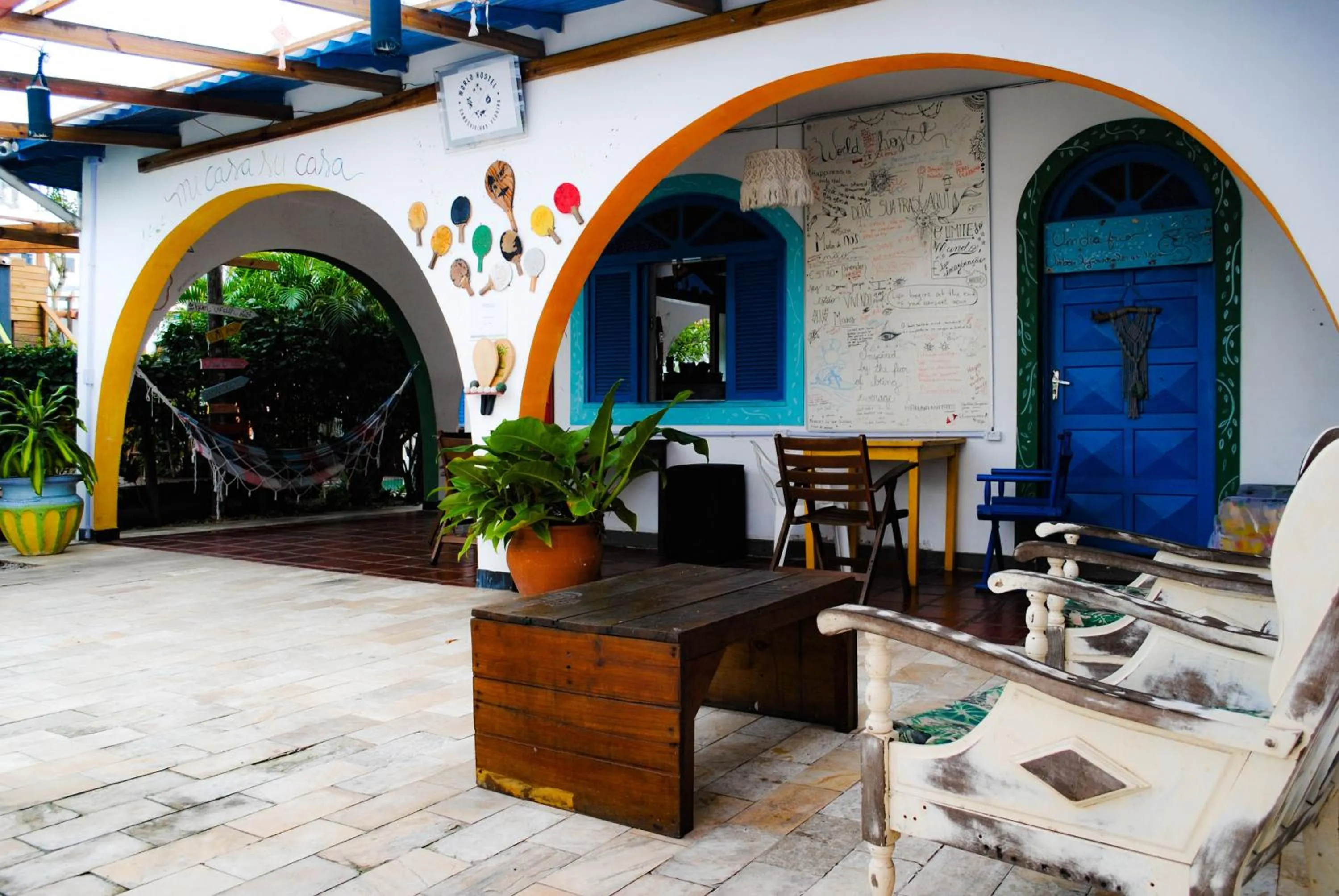 Patio in World Hostel - Canasvieiras