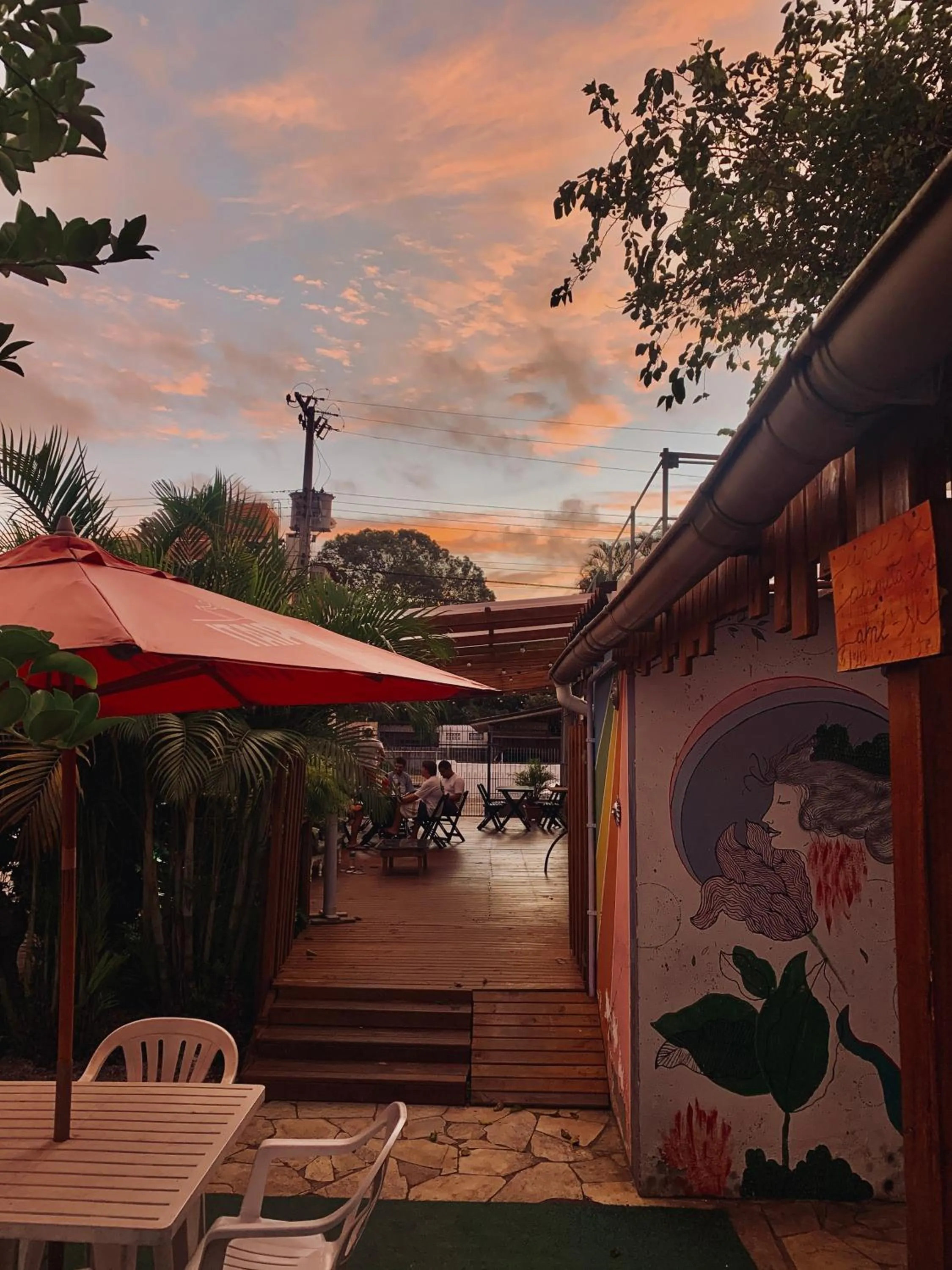 Patio in World Hostel - Canasvieiras