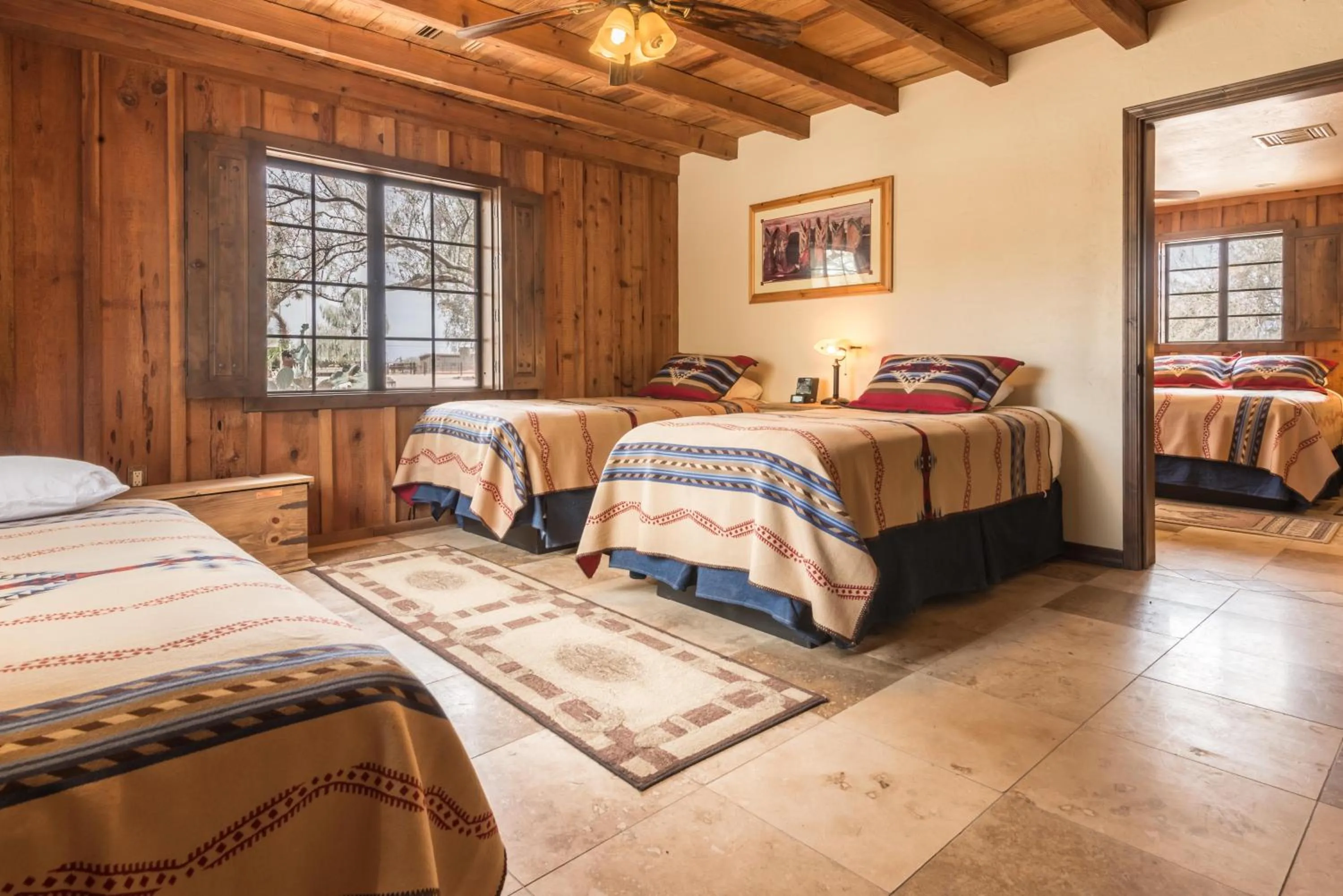 Photo of the whole room, Bed in White Stallion Ranch