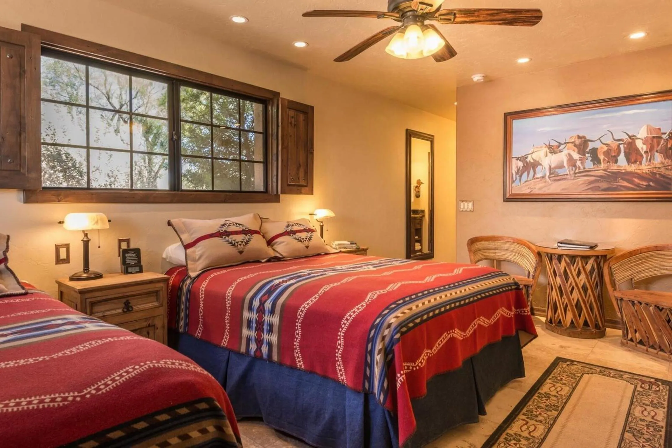 Photo of the whole room, Bed in White Stallion Ranch