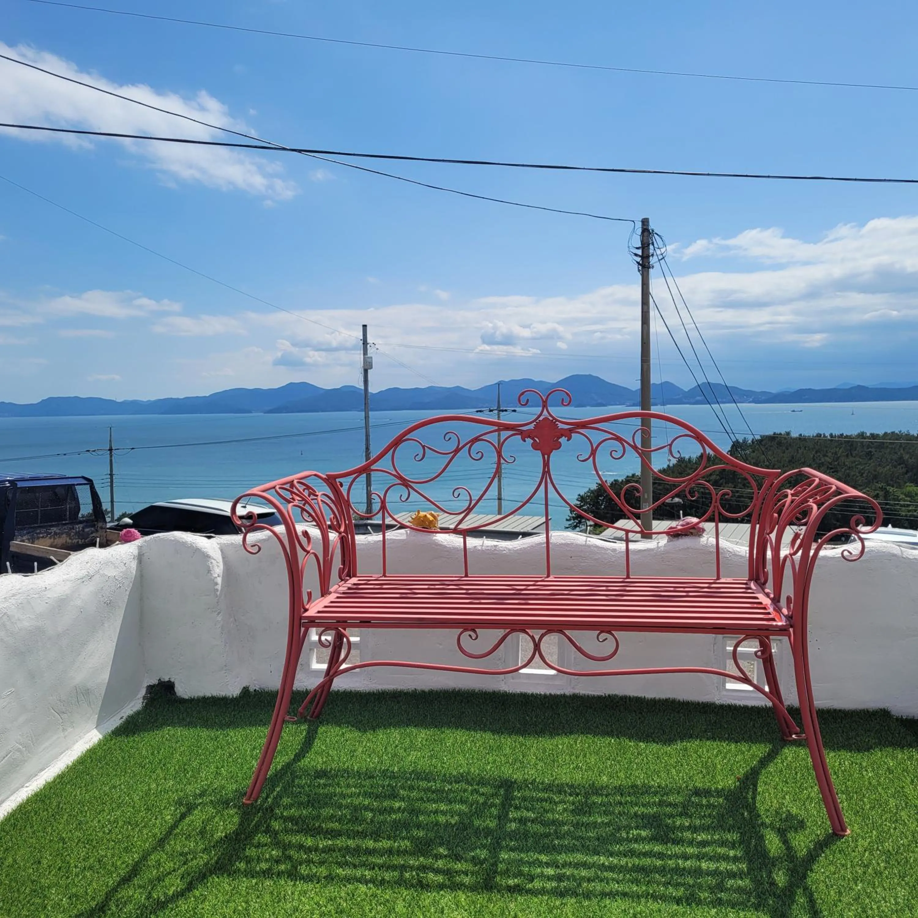 Inner courtyard view in Soulmate Pension