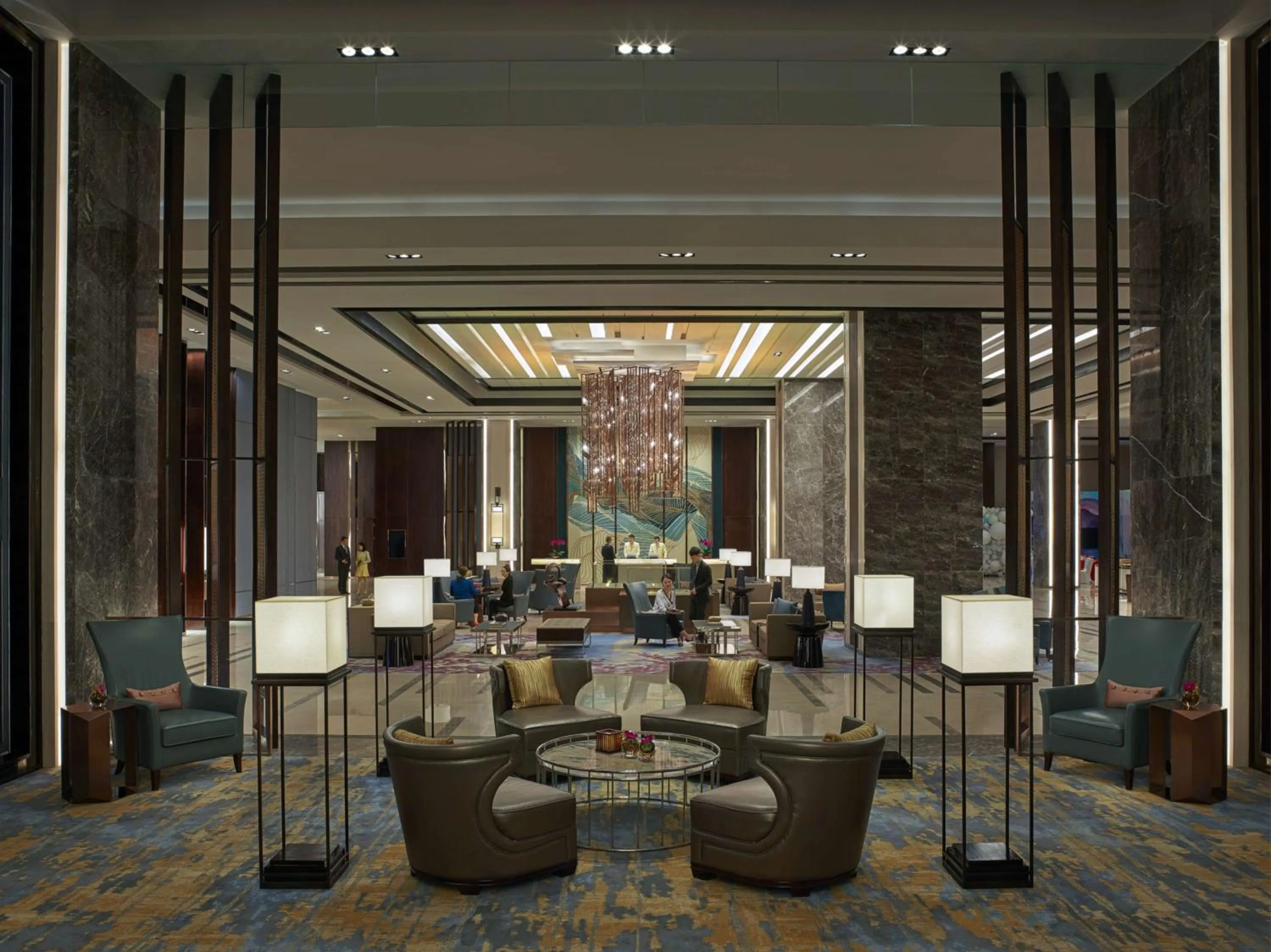 Lobby or reception in Shangri-La Songbei, Harbin