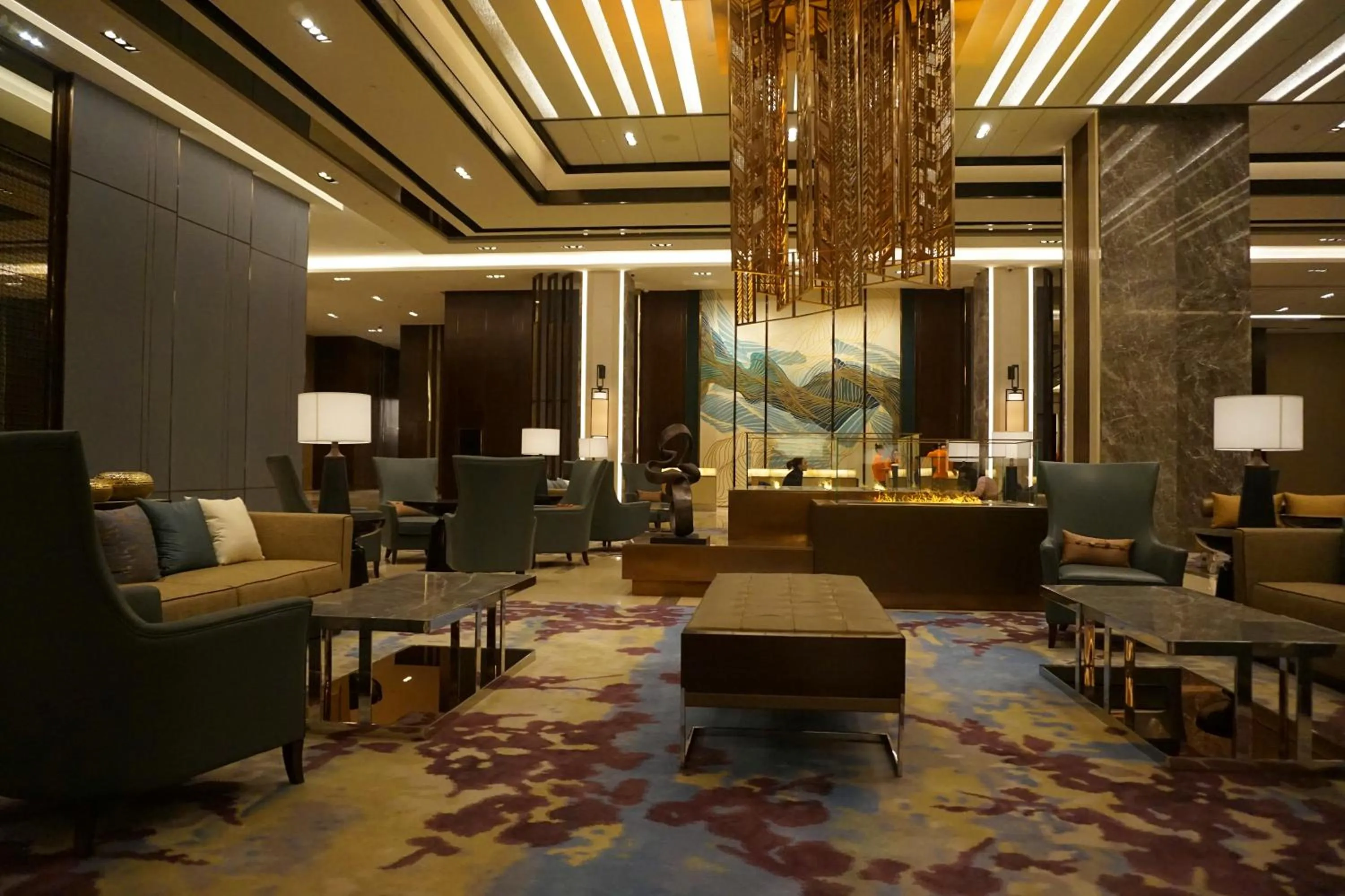 Lobby or reception in Shangri-La Songbei, Harbin