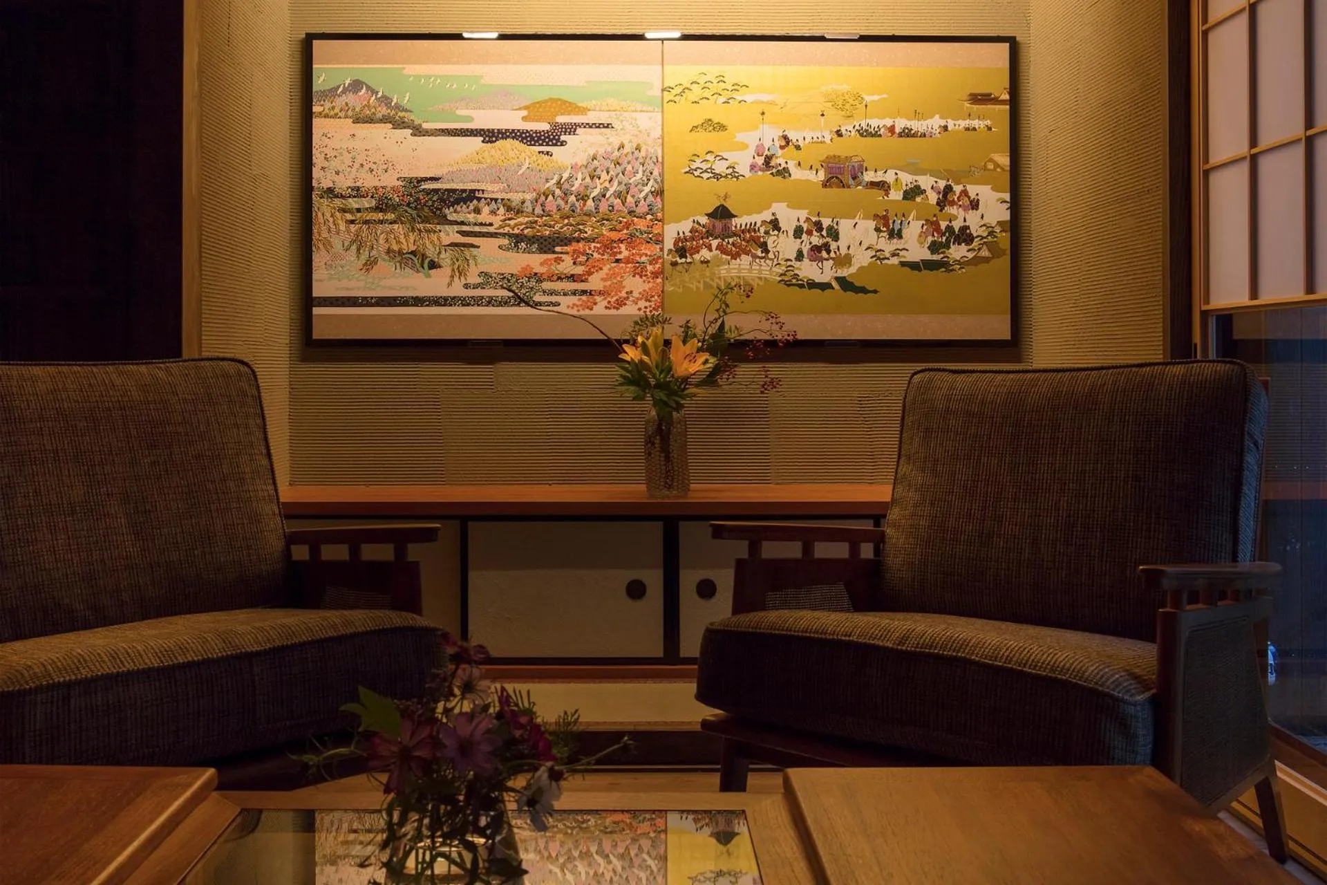 Living room in Sumitsugu Machiya House
