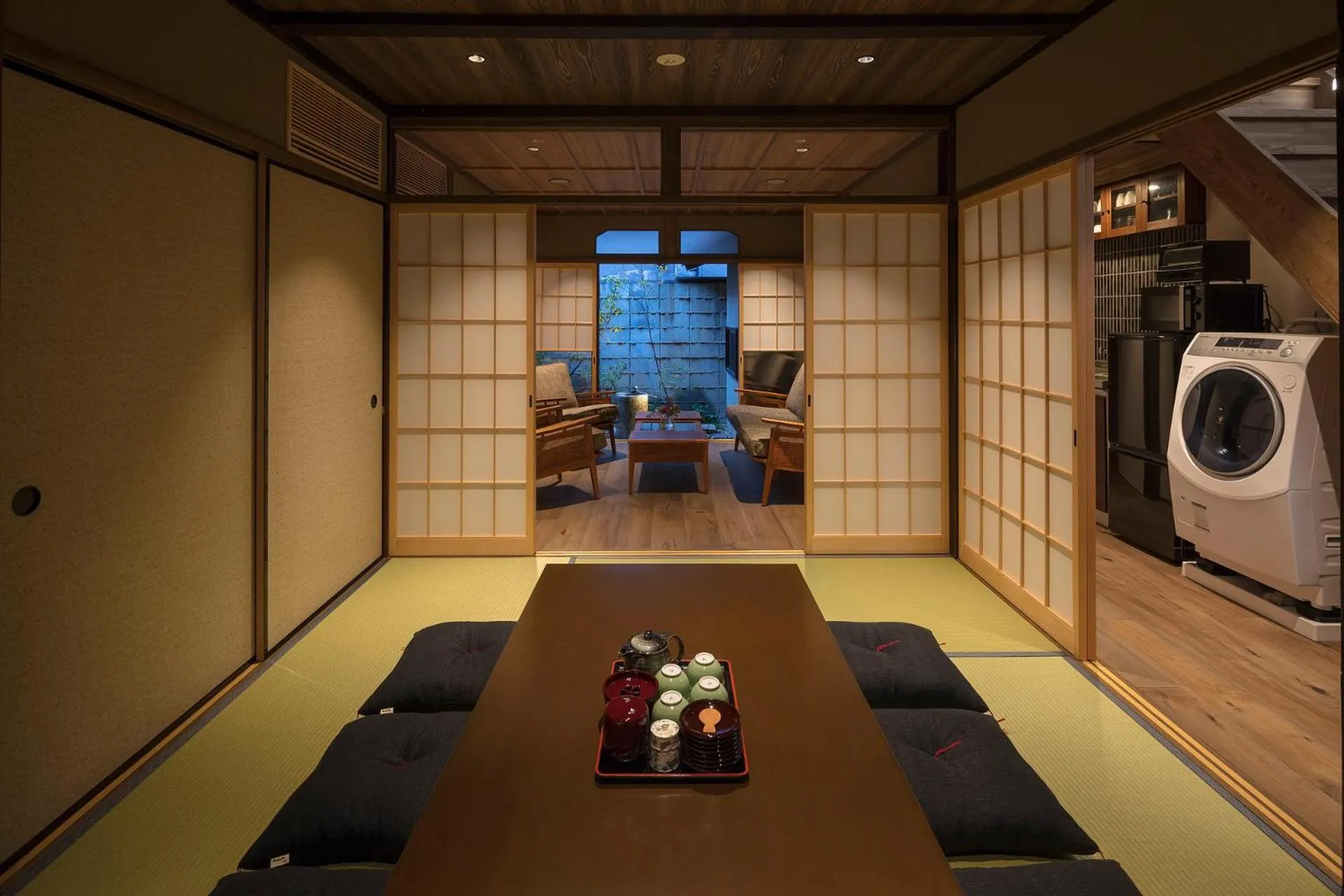 Living room in Sumitsugu Machiya House