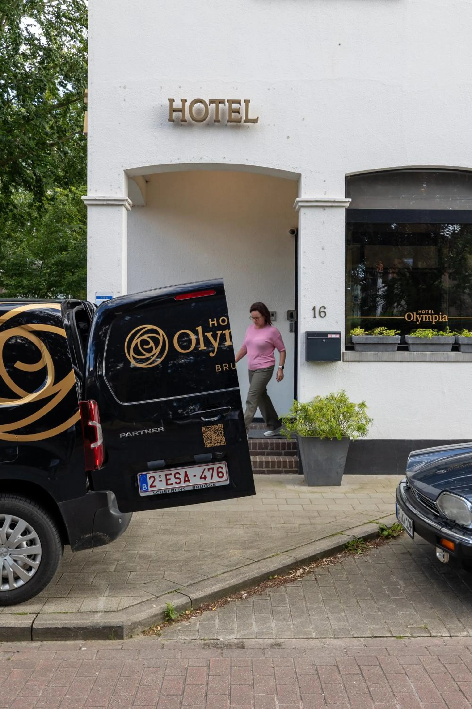 Property building in Hotel Olympia in Bruges