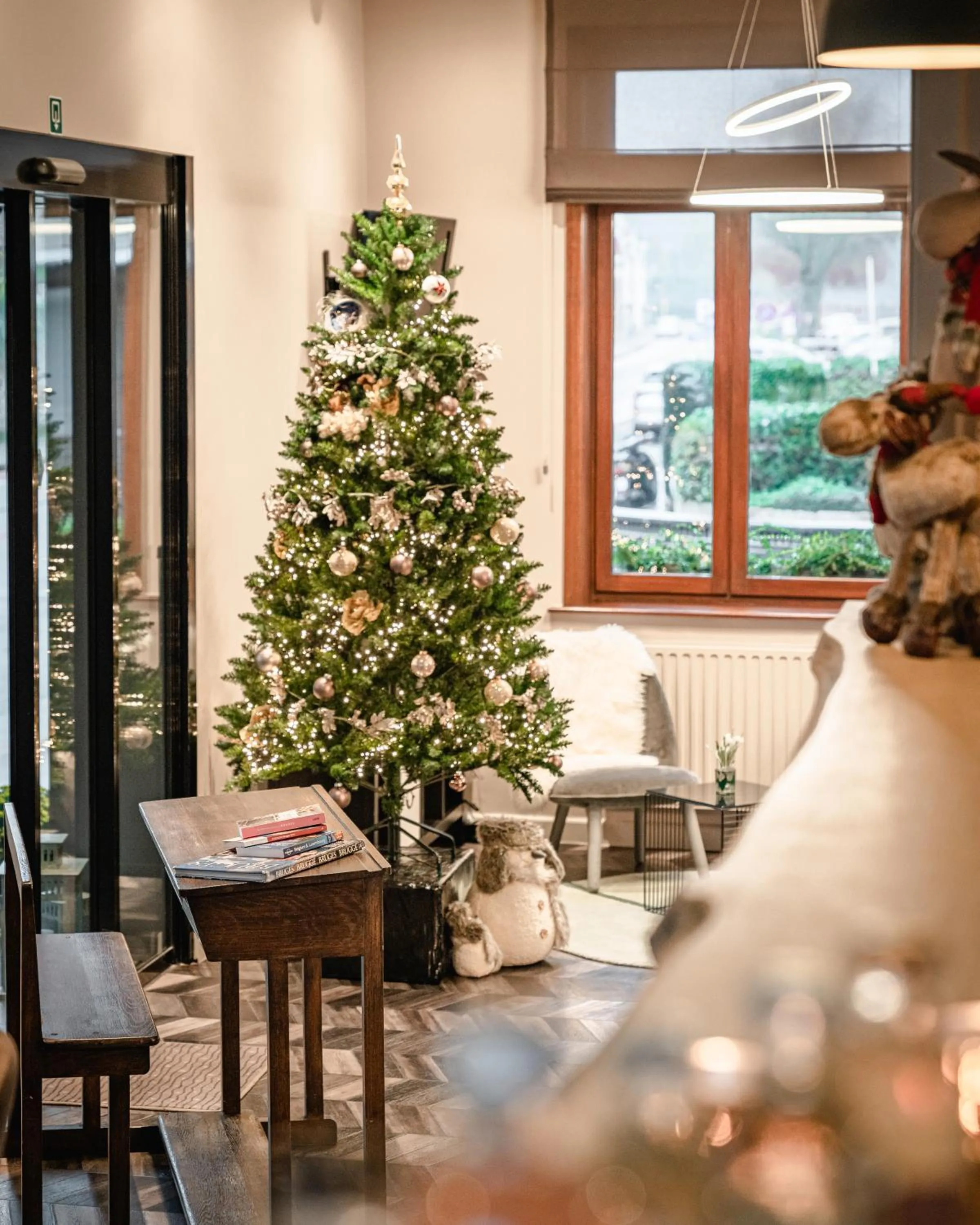 Decorative detail in Hotel Olympia in Bruges