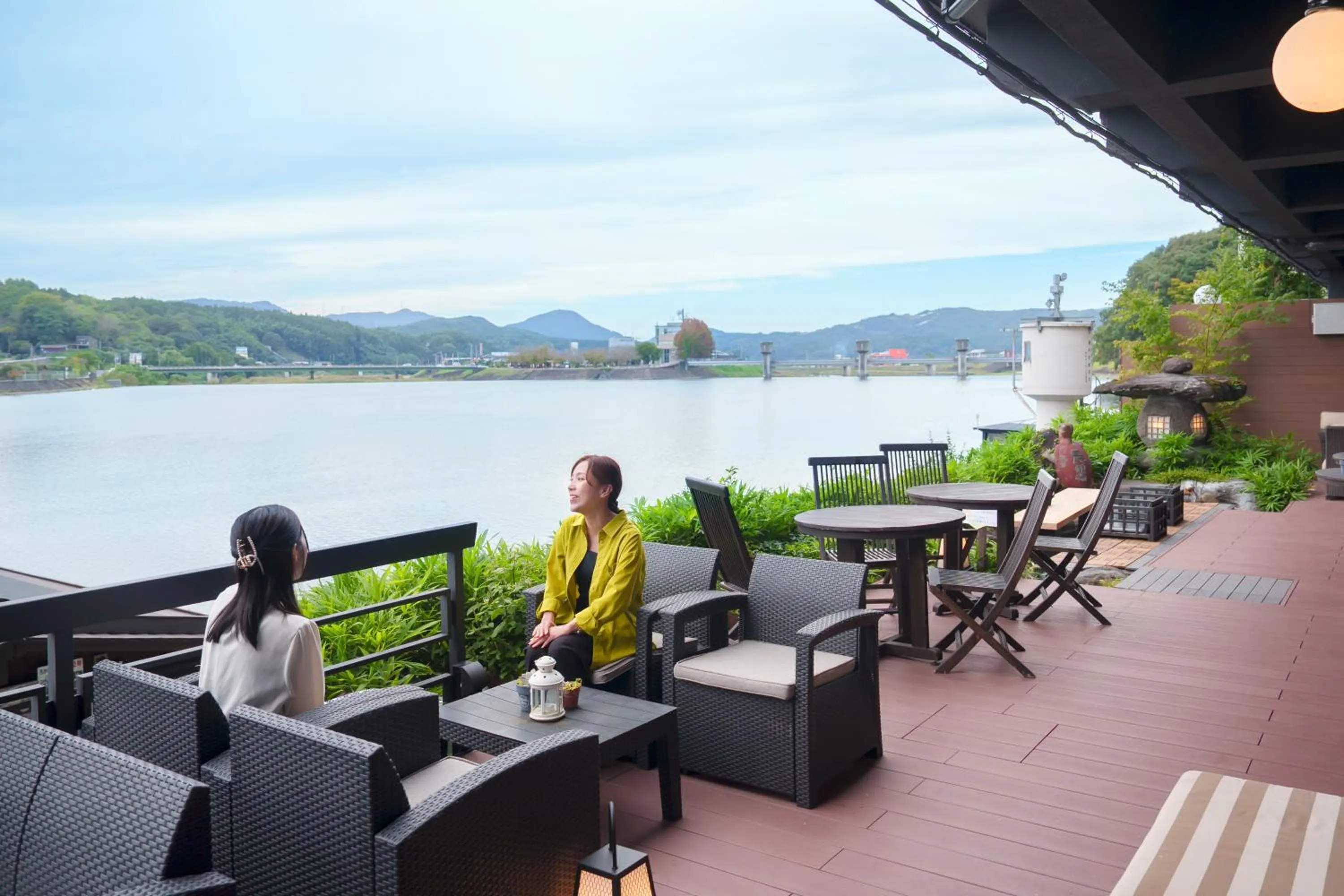 Balcony/Terrace in Hita Onsen Kizantei Hotel