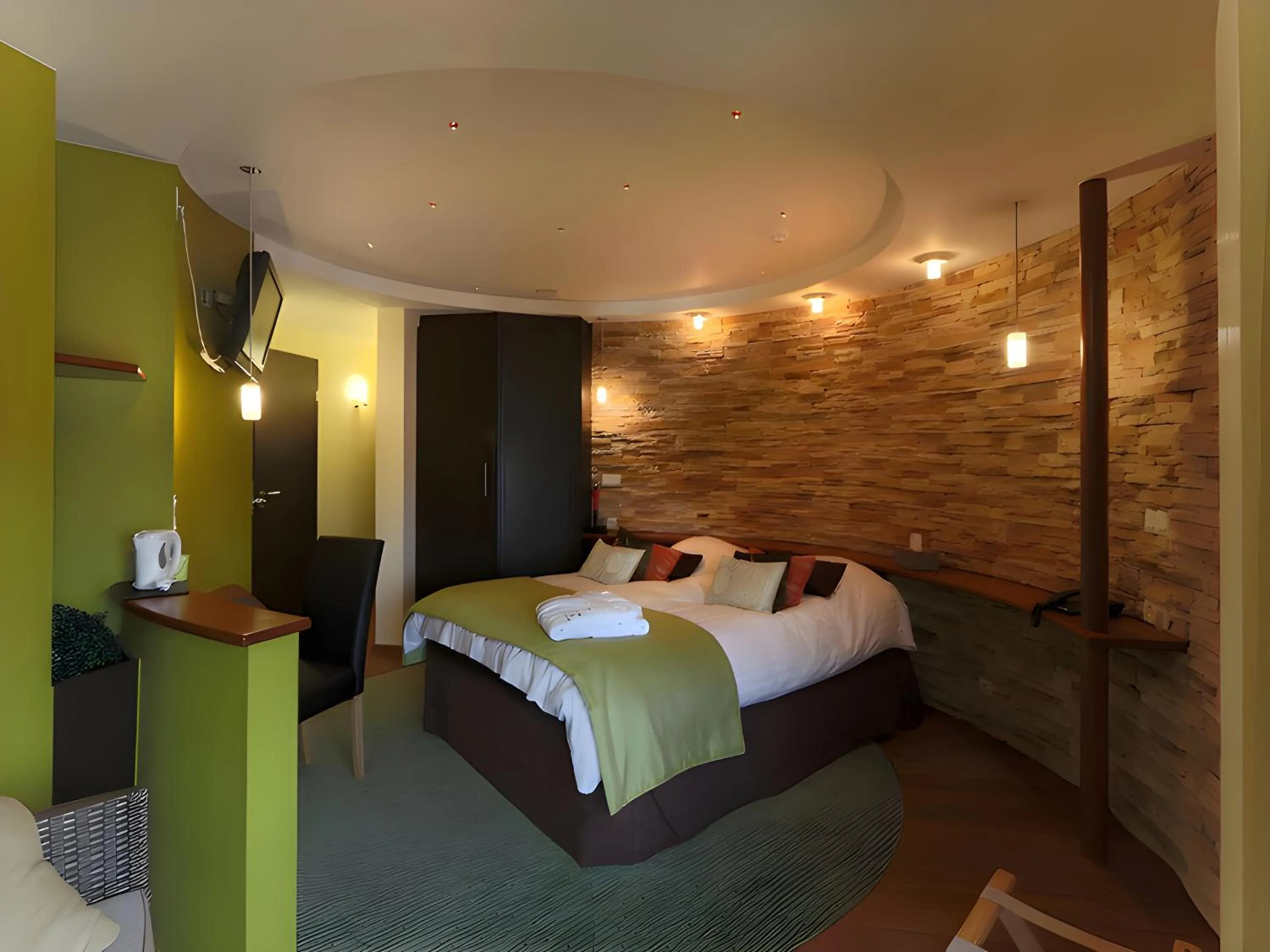 Bed in Hotel Myrtilles