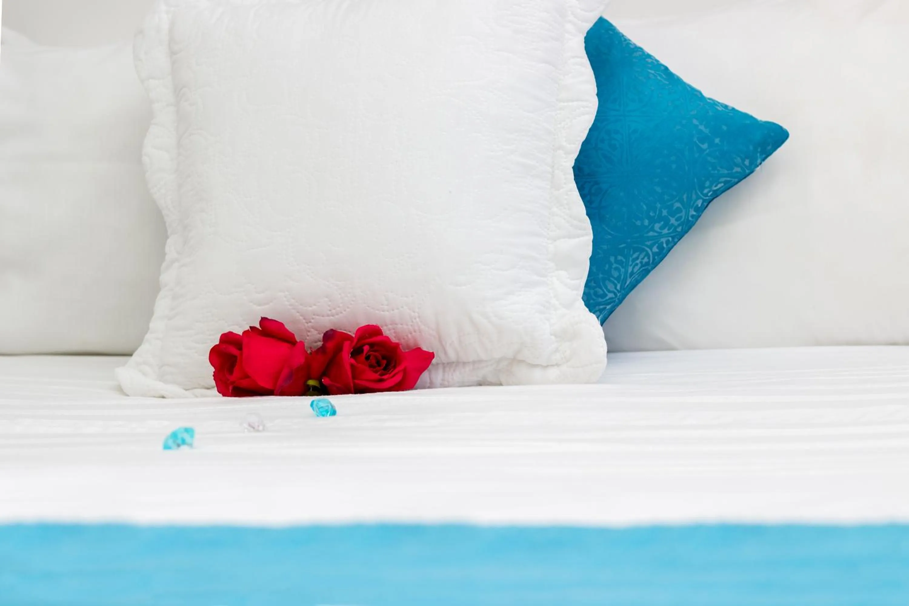 Decorative detail, Bed in King Guest Lodge