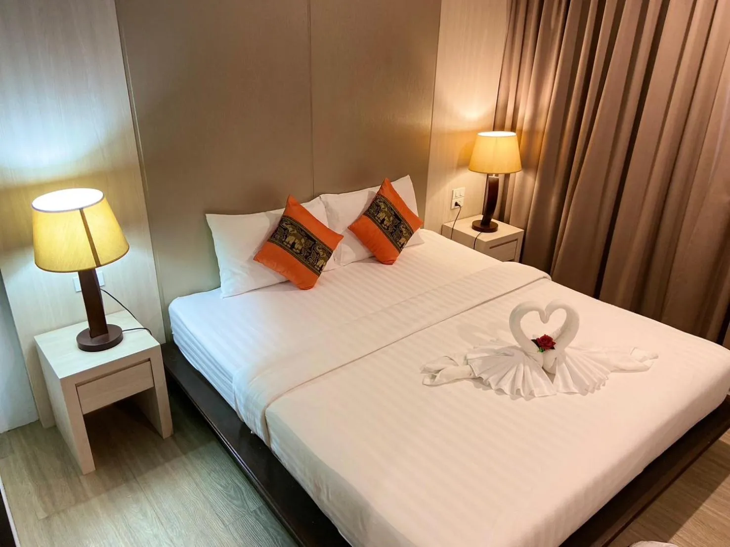 Bed in A Plus Deluxe Hotel