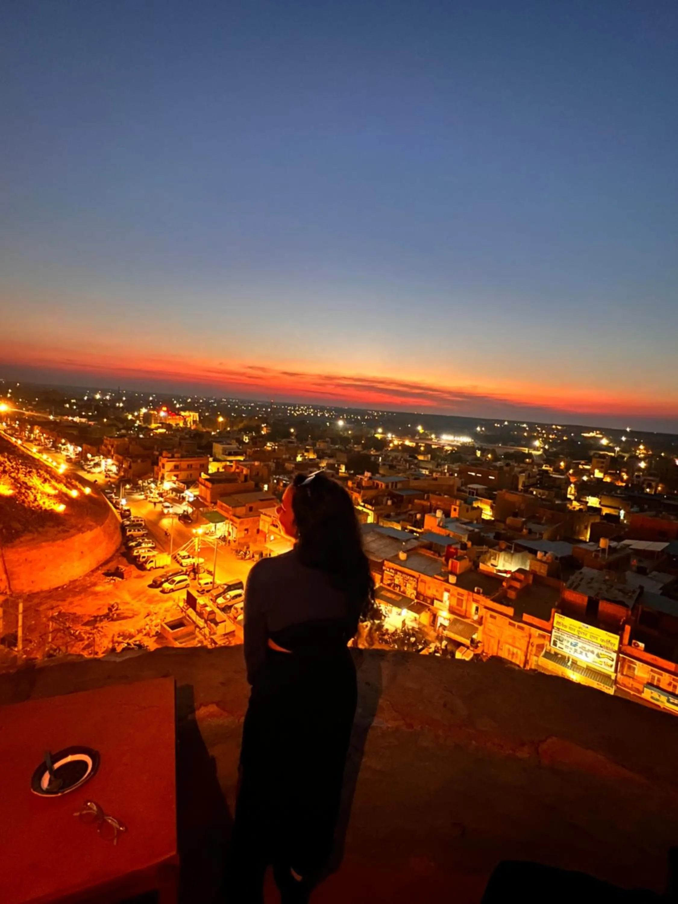 Night in Jaisalmer Hostel Crowd
