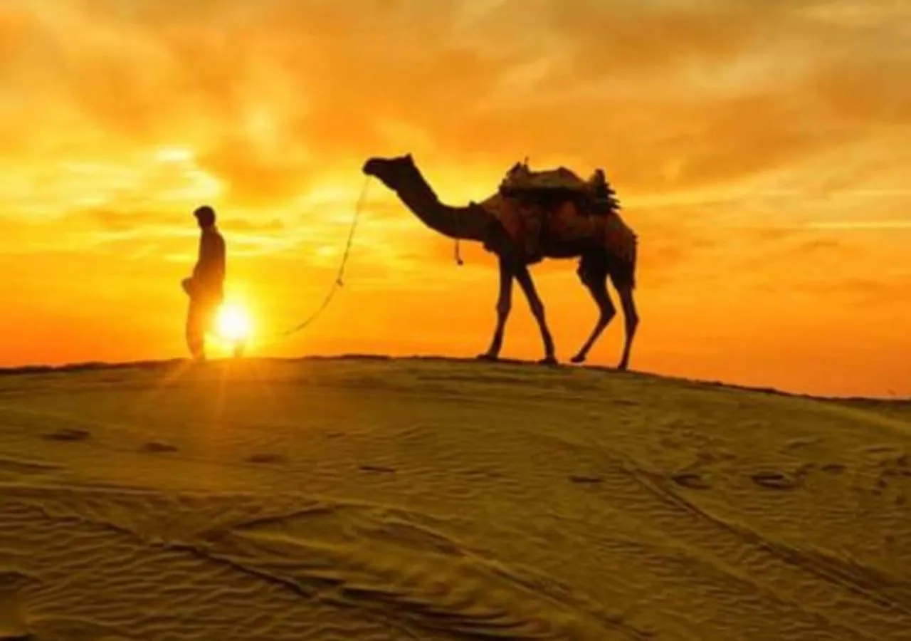 People in Jaisalmer Hostel Crowd