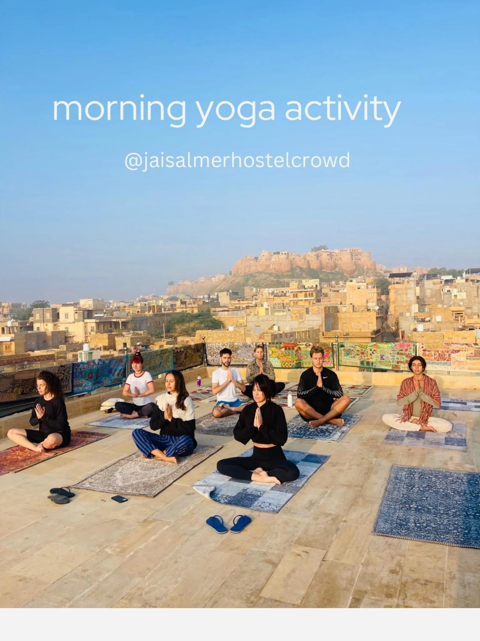 Day in Jaisalmer Hostel Crowd