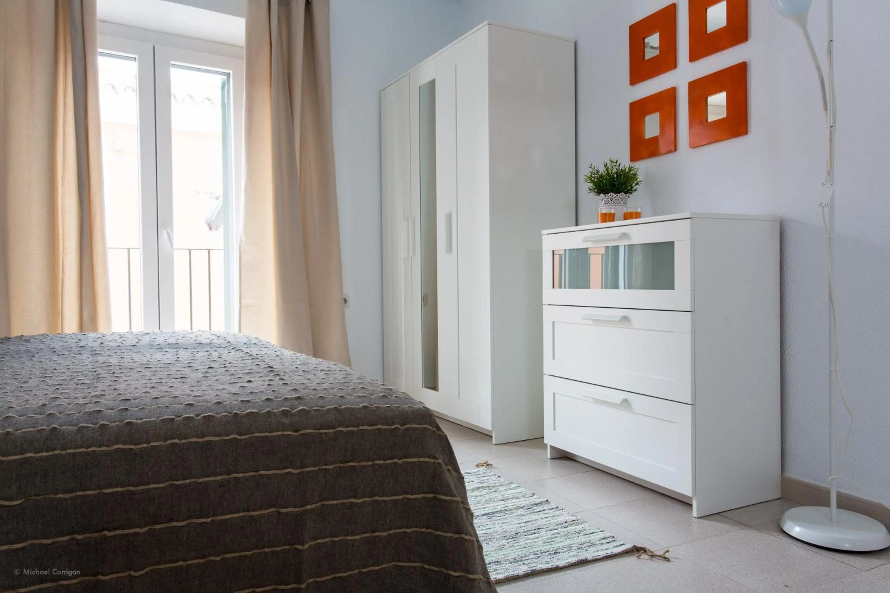 Bedroom, Bed in Apartamentos Los Cantaros