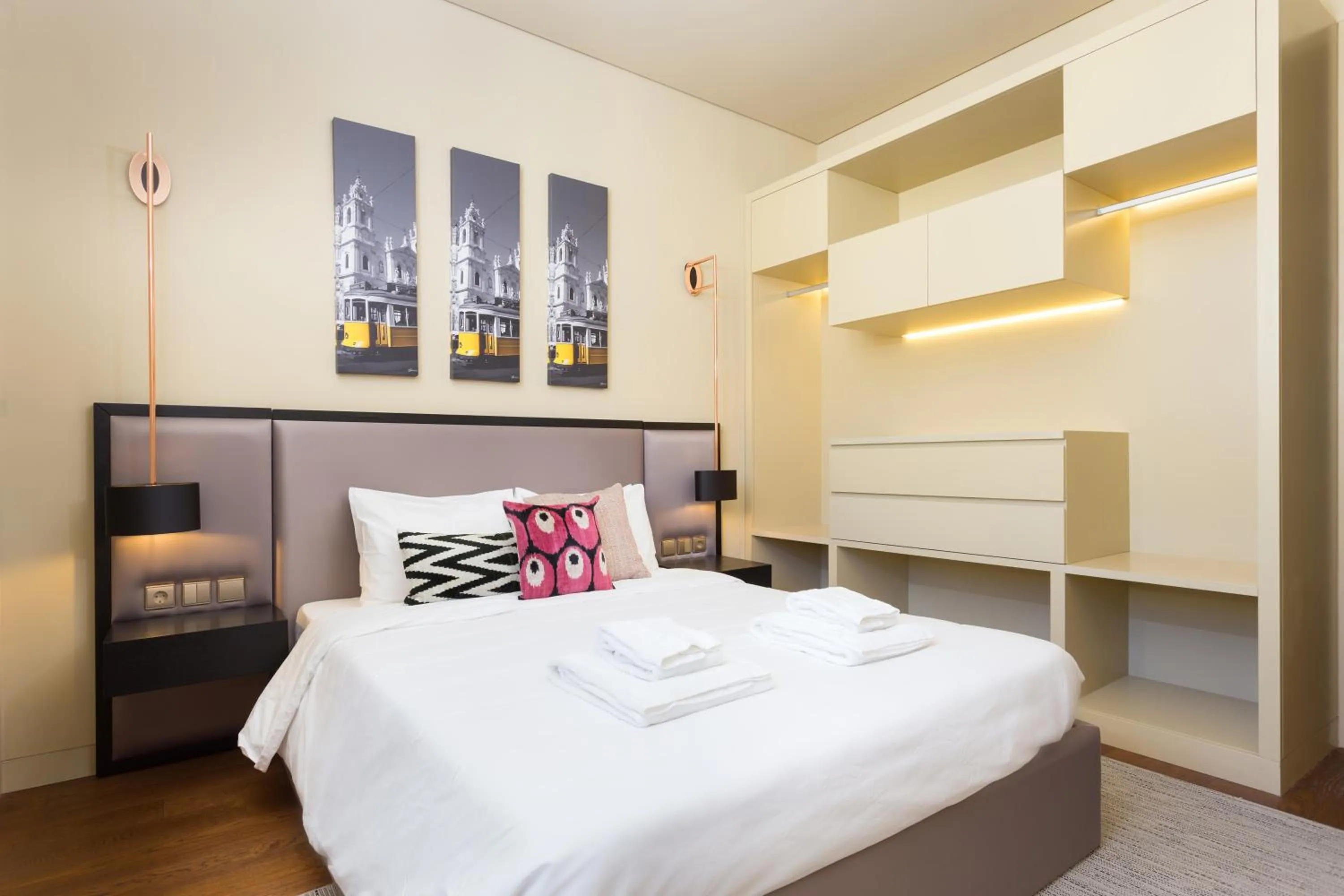 Bedroom, Bed in Lisbon Finestay 8 Building Apartments