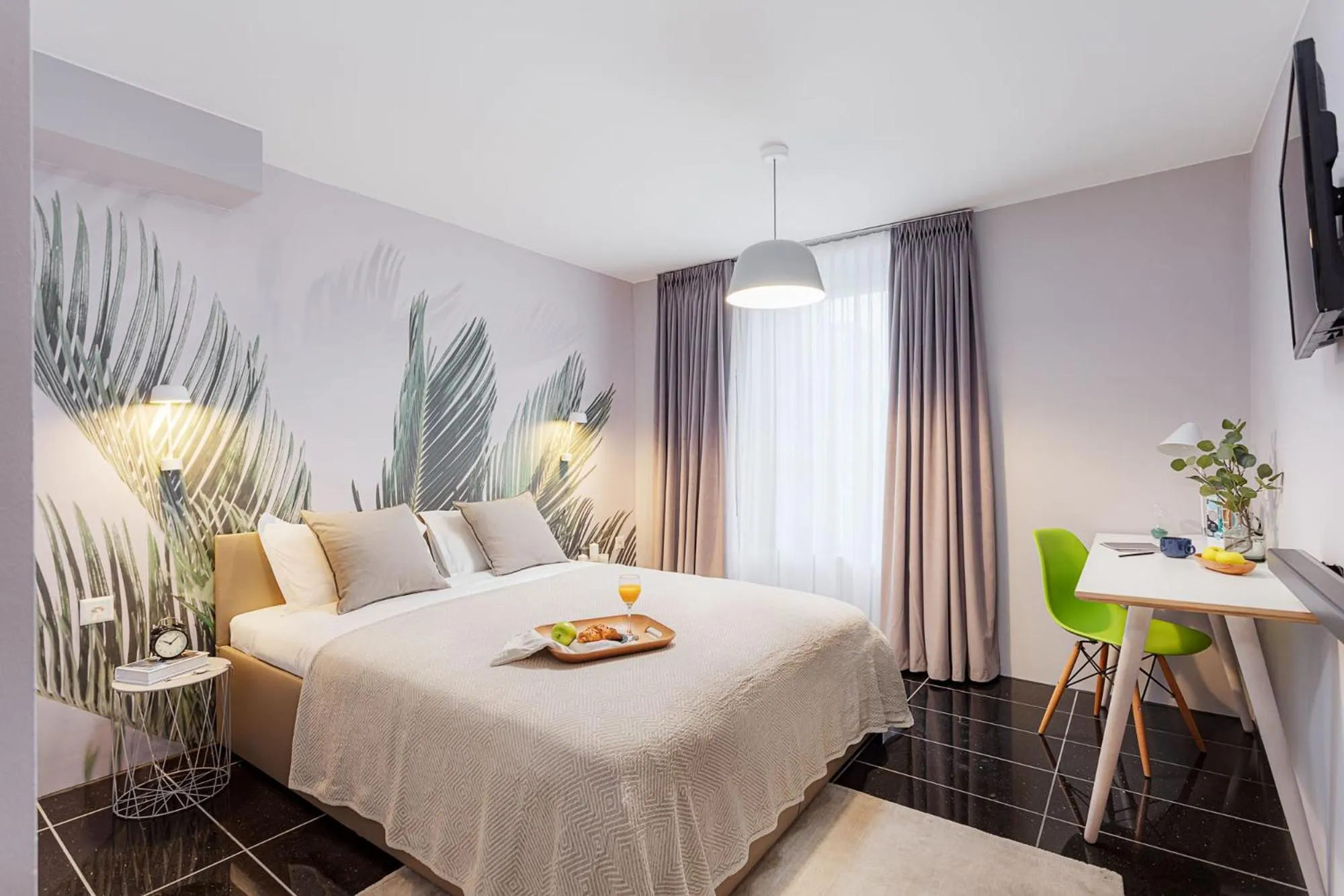 Photo of the whole room in VISIONAPARTMENTS Lucerne - contactless check-in