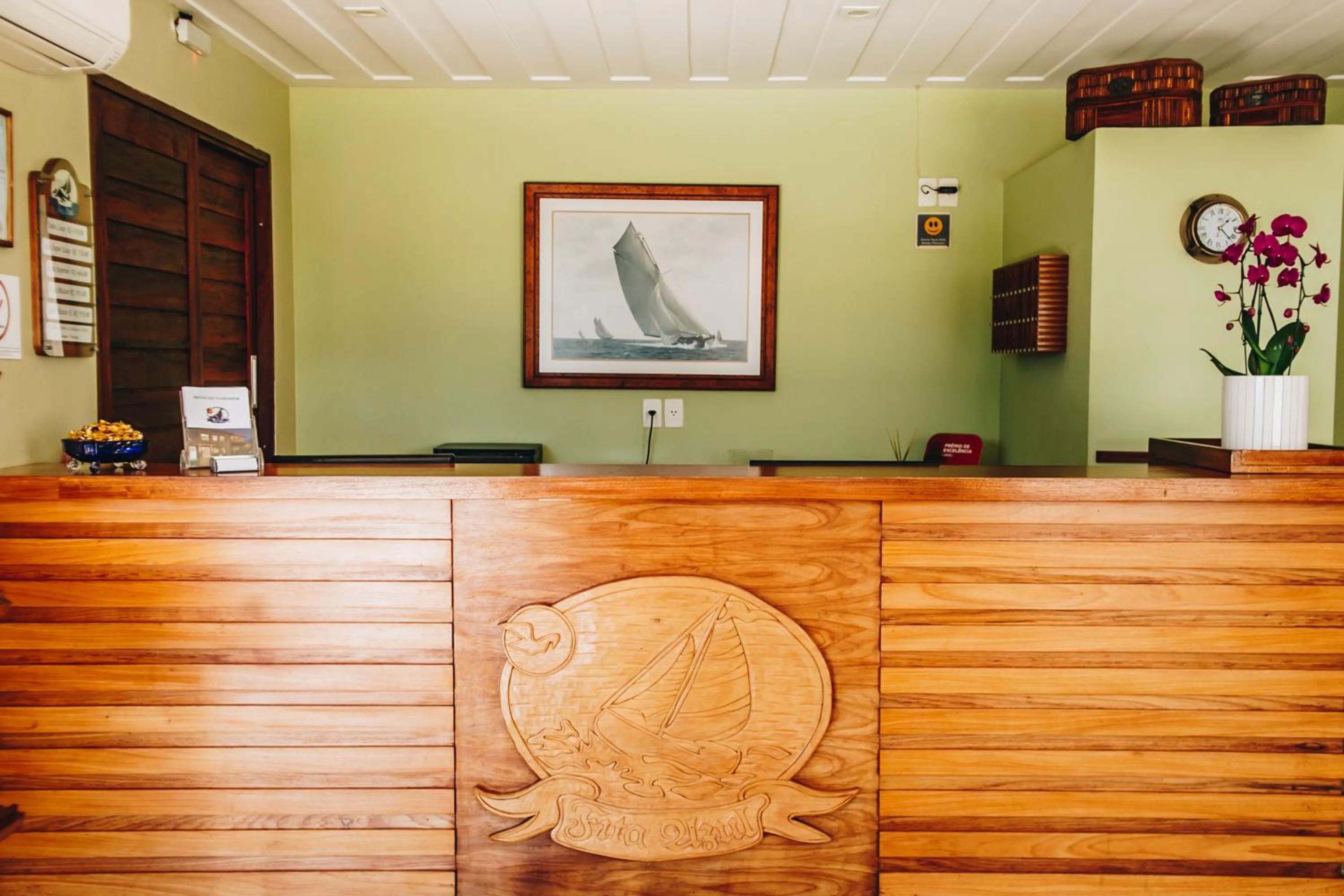 Lobby or reception in Hotel Fita Azul