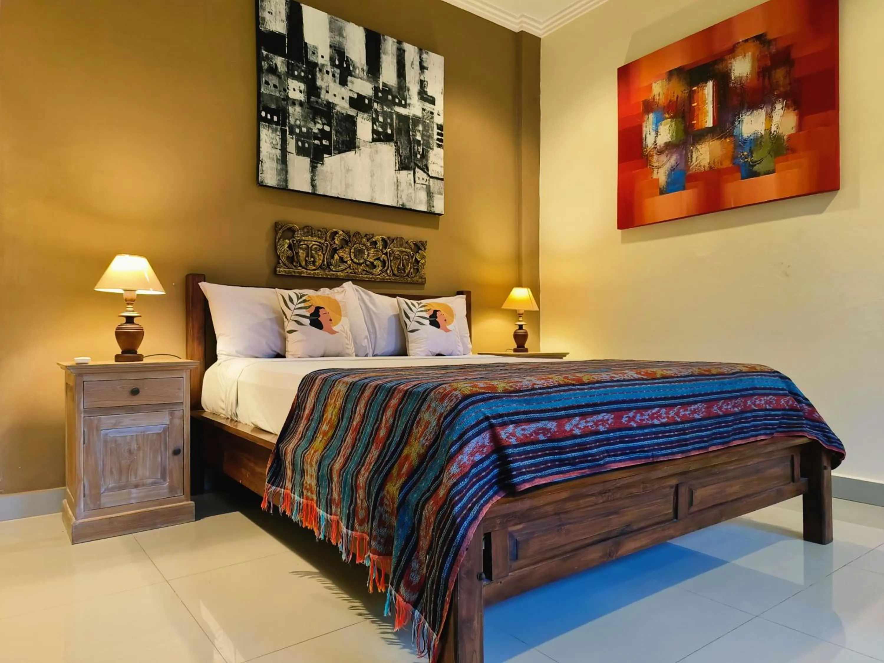 Bedroom, Bed in Warji House 1 Ubud Centre