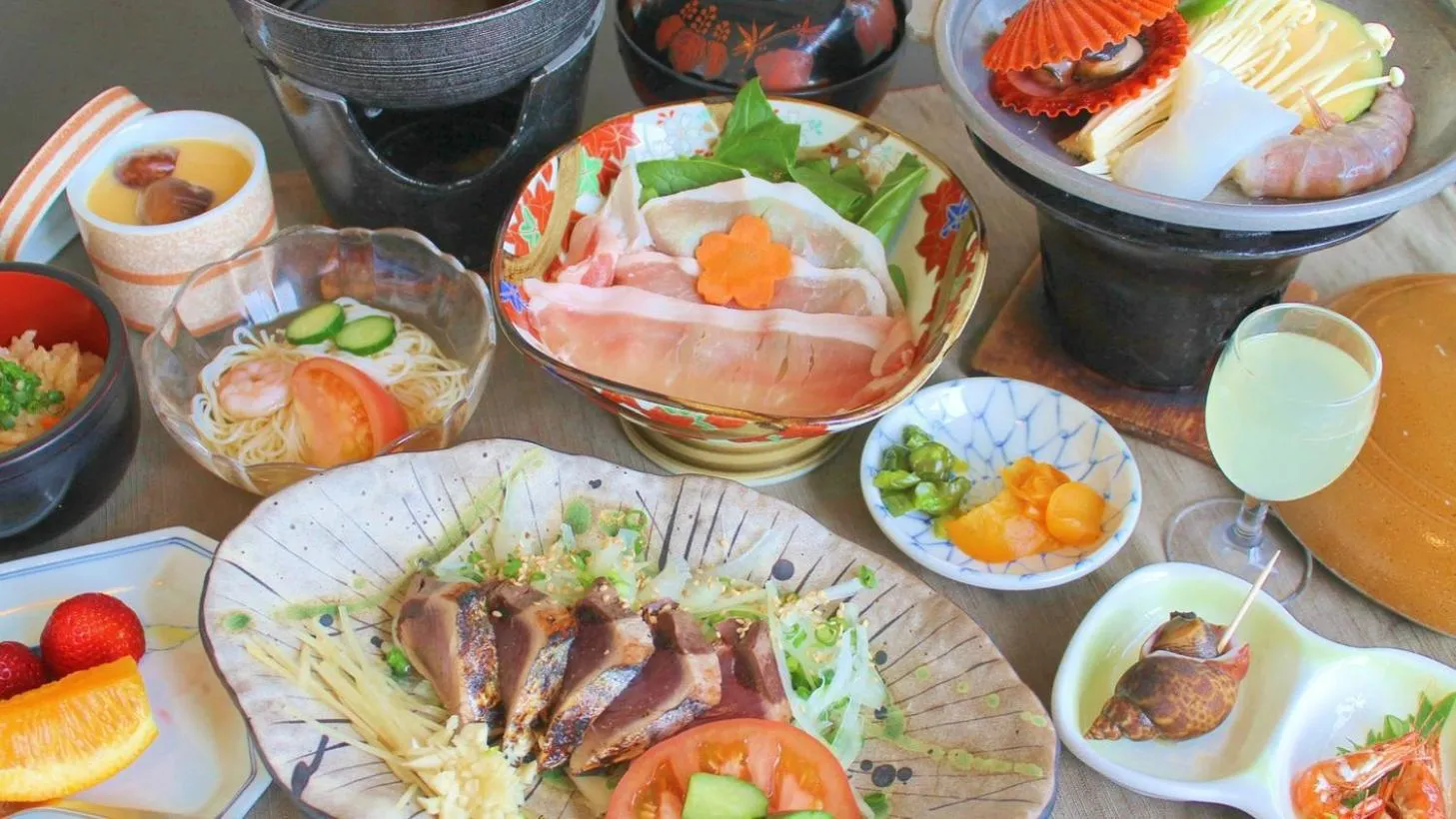 Dinner in Ashizuri Kokusai Hotel