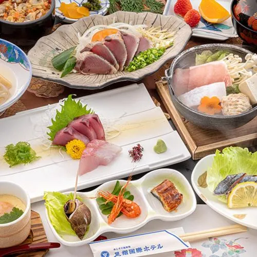 Food close-up in Ashizuri Kokusai Hotel