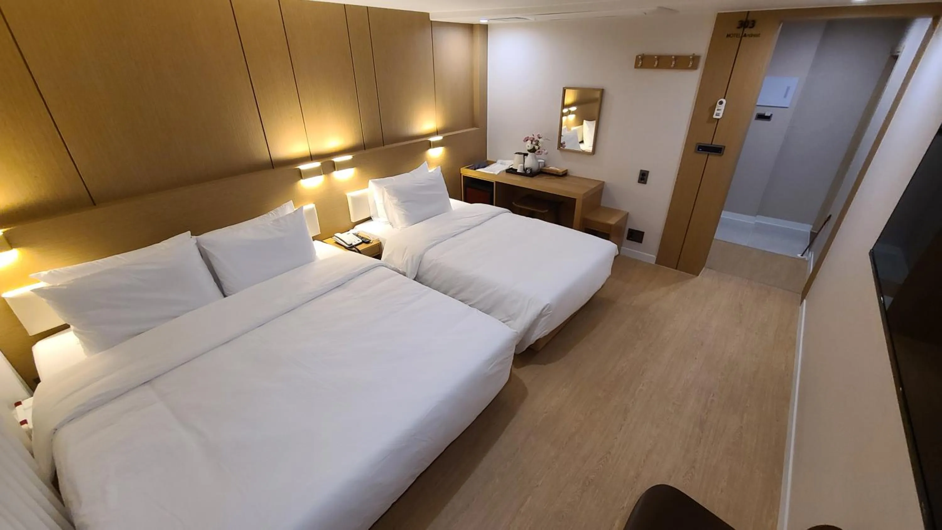 Decorative detail, Bed in Hotel Andrest