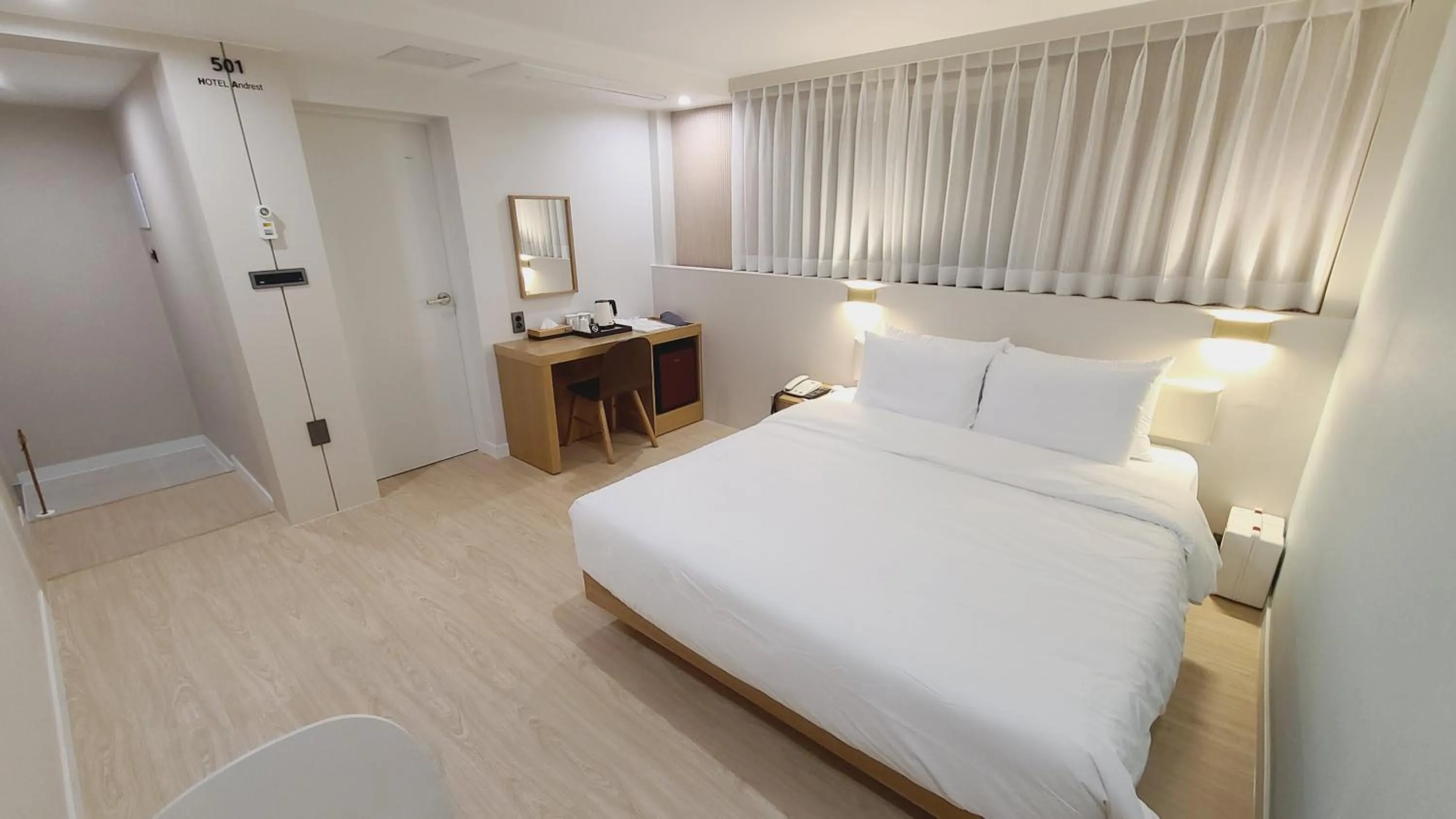 Decorative detail, Bed in Hotel Andrest