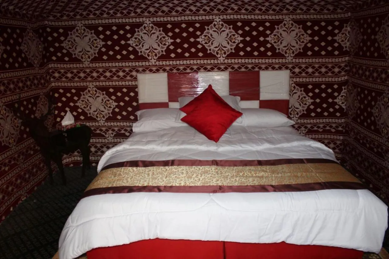 Bed in Wadi Rum Quiet Village Camp