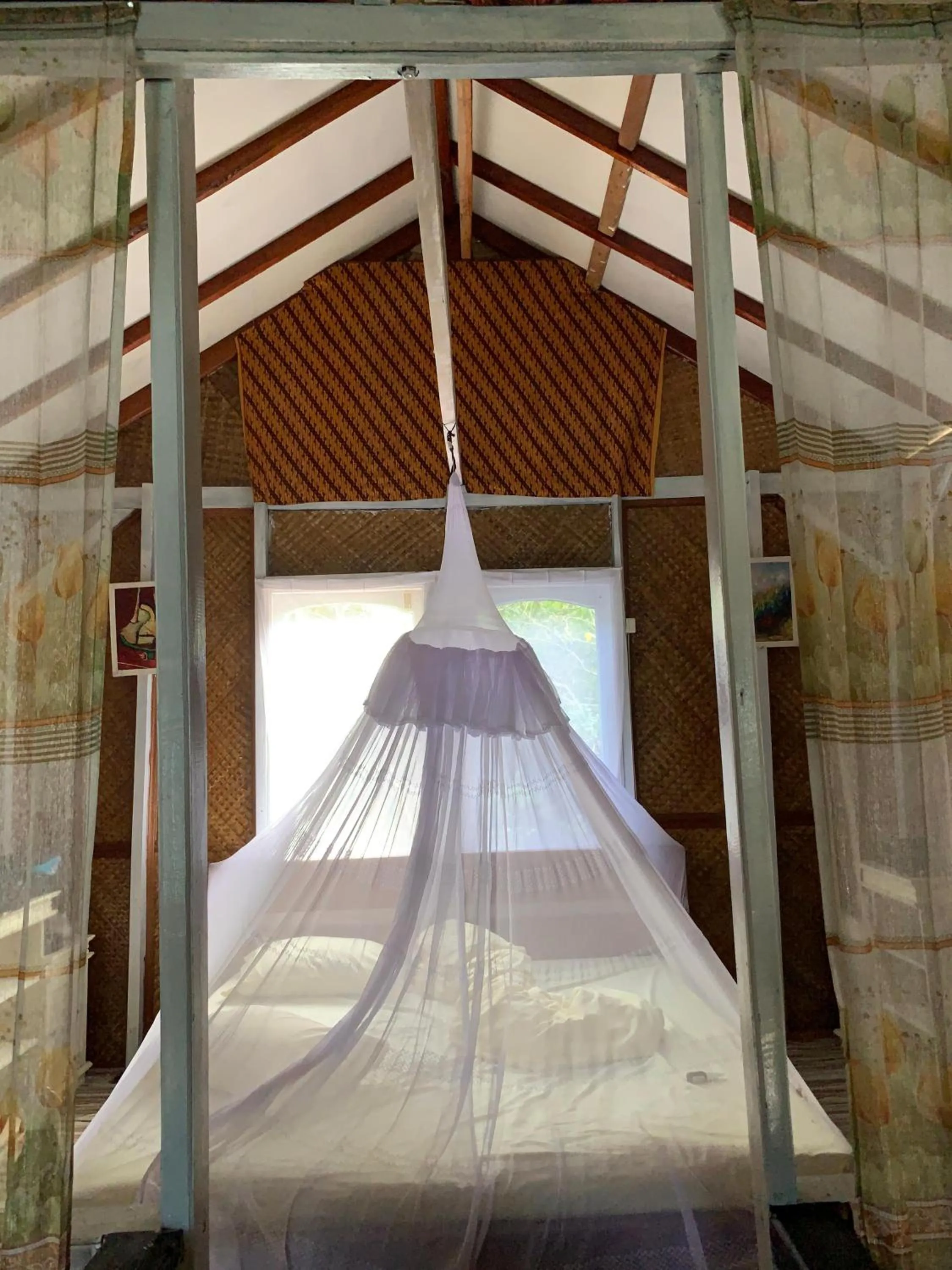 Bed in Ricky's Beach House