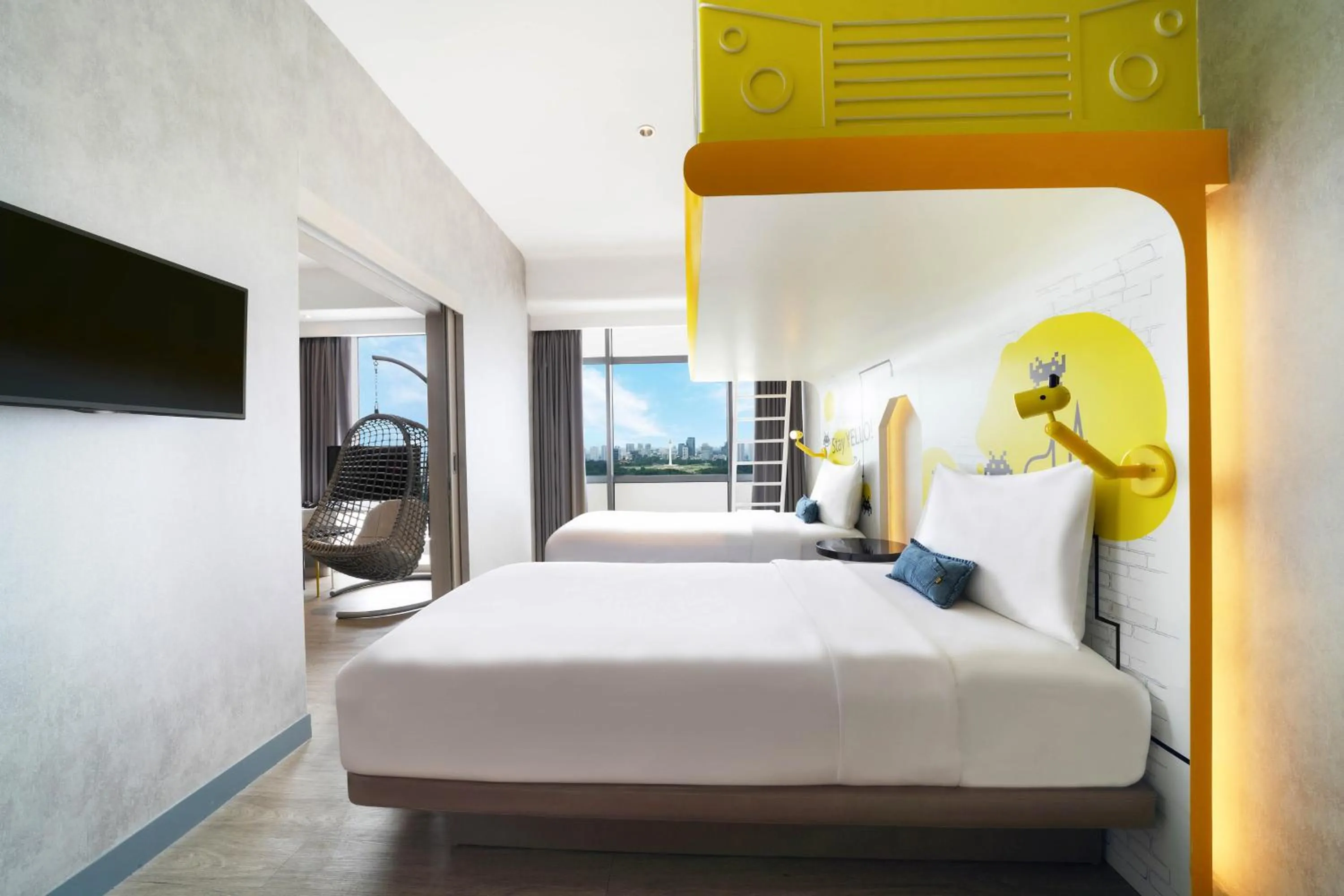 Bedroom, Bed in YELLO Hotel Harmoni