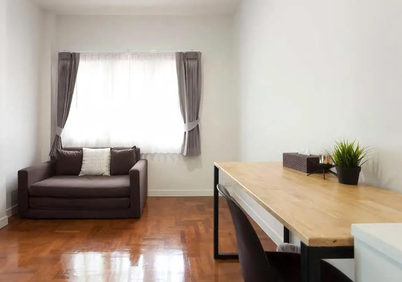 Seating area in Sirinan Villa Nimman ChiangMai