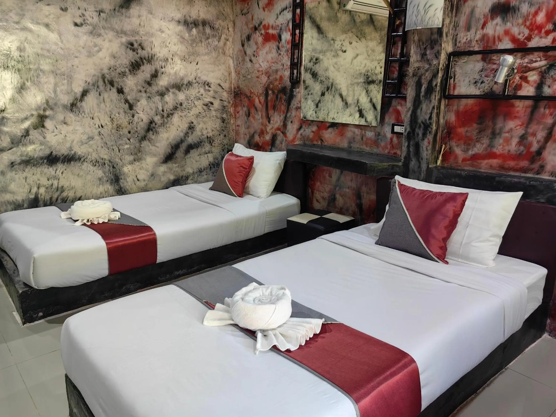 Bed in Keeree Loft Resort คีรีลอฟท์รีสอร์ท