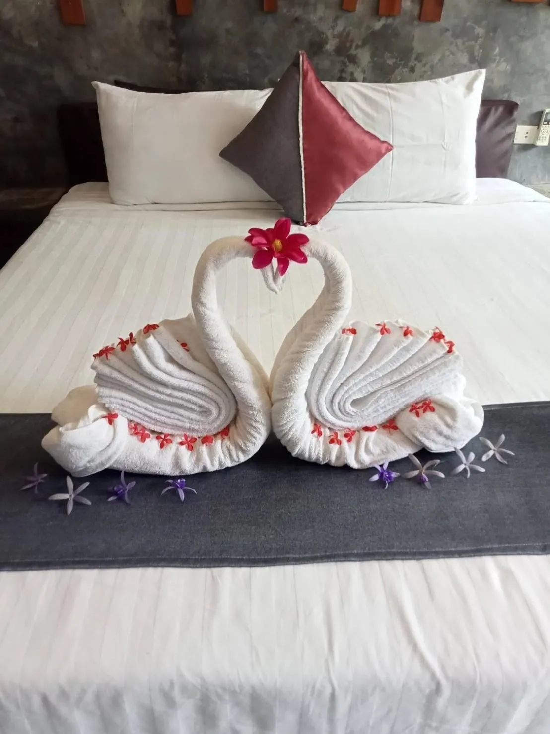 Bed in Keeree Loft Resort คีรีลอฟท์รีสอร์ท