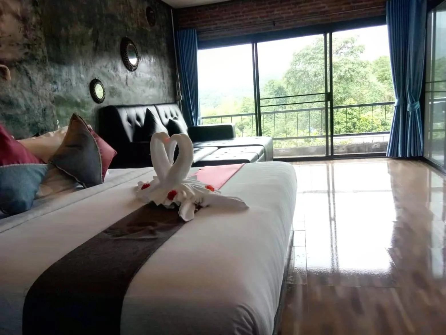 Bed in Keeree Loft Resort คีรีลอฟท์รีสอร์ท