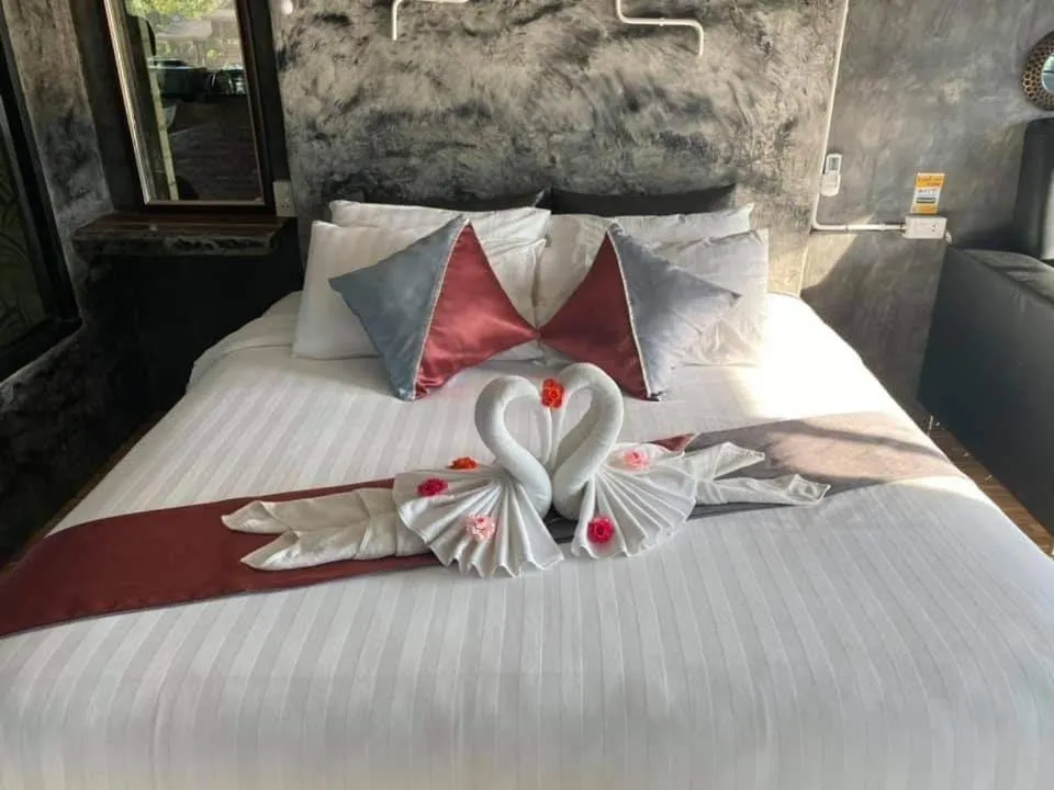 Bed in Keeree Loft Resort คีรีลอฟท์รีสอร์ท