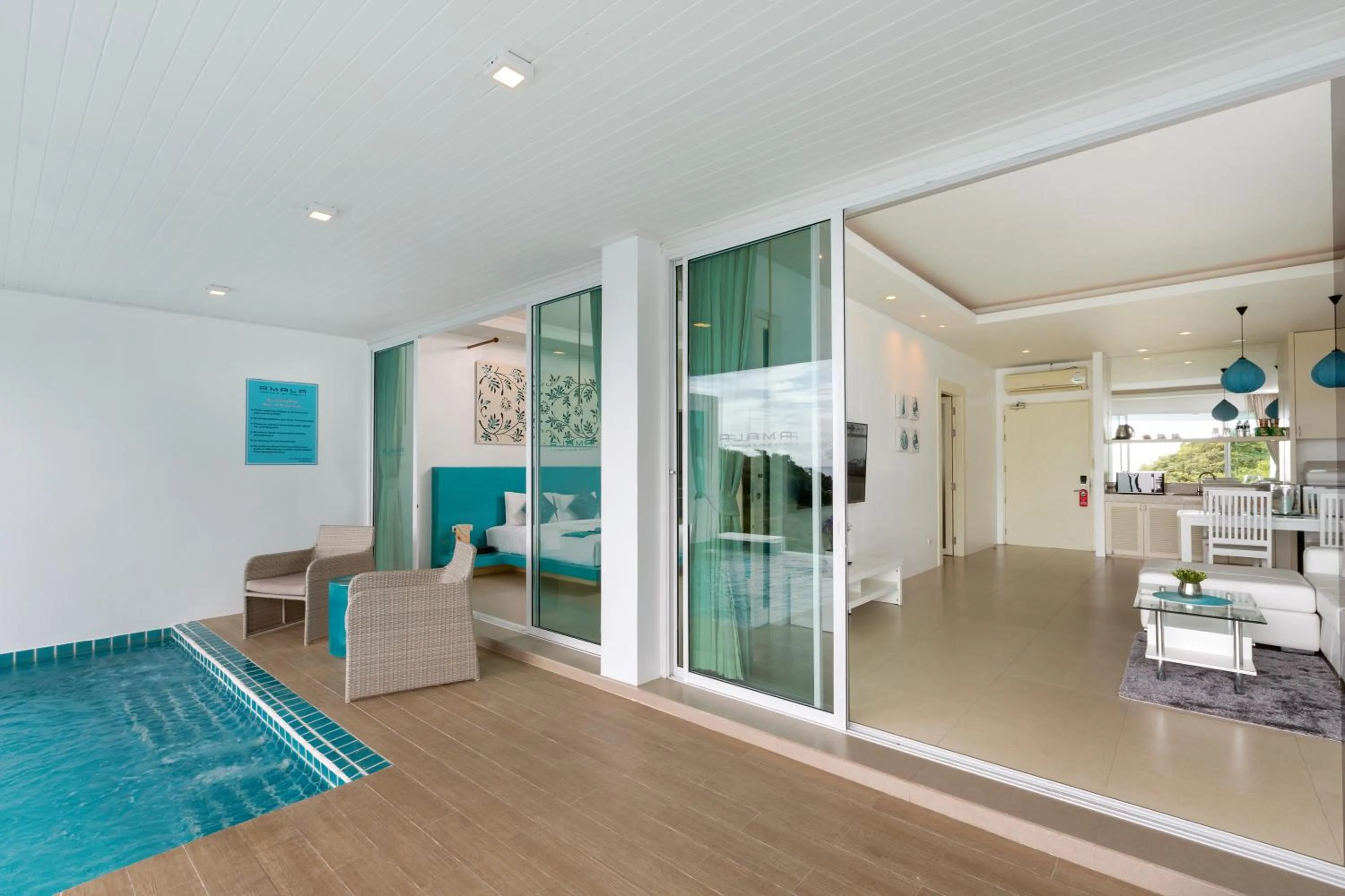 Living room in Amala Grand Bleu Resort Hilltops - SHA