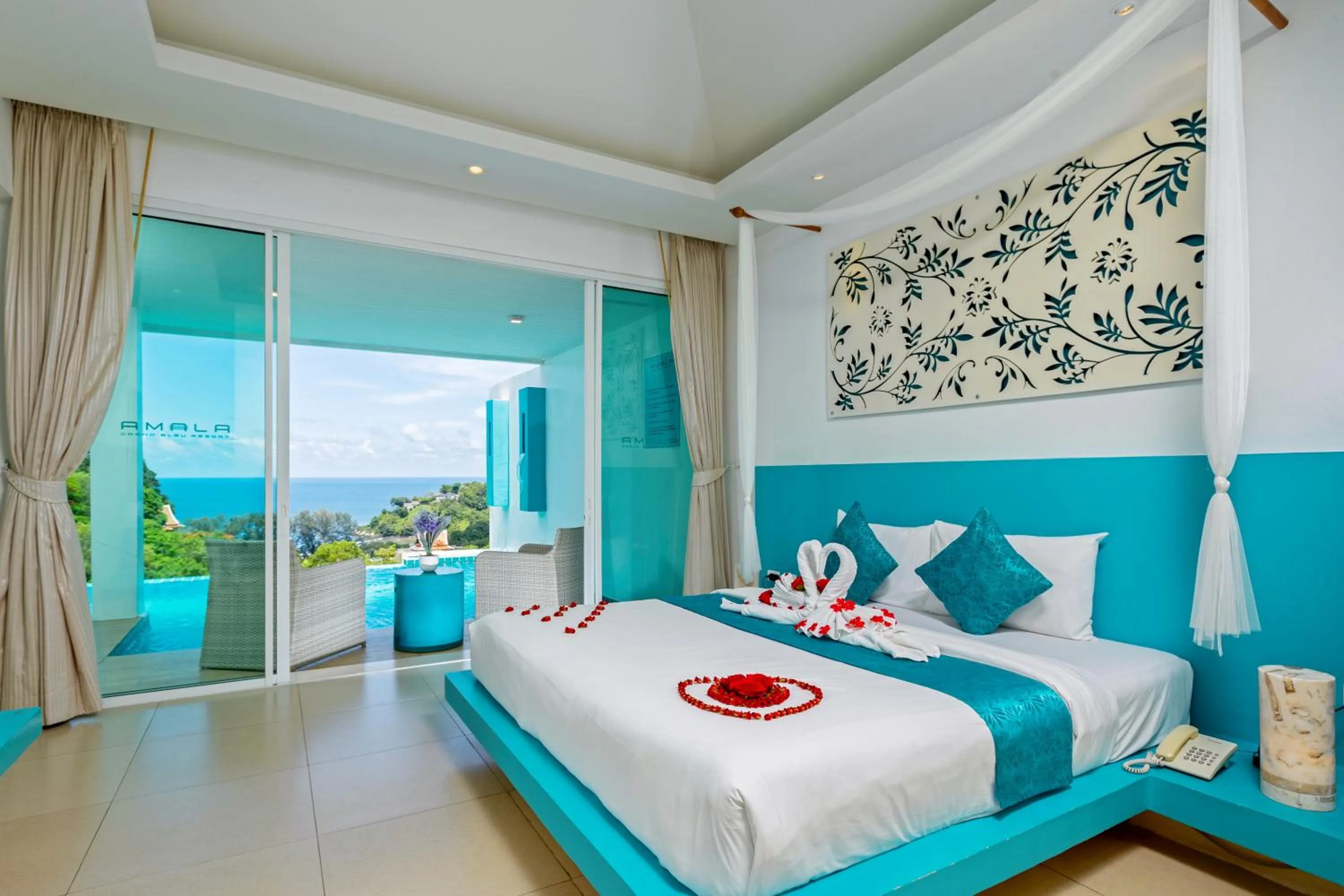 Decorative detail, Bed in Amala Grand Bleu Resort Hilltops - SHA