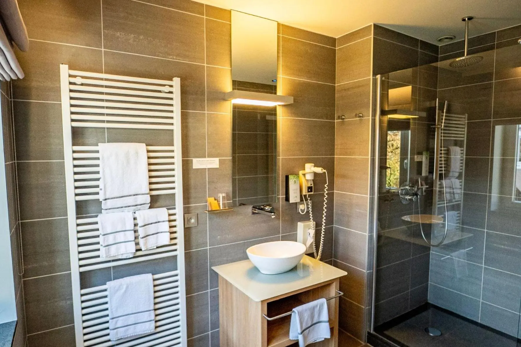 Shower in Hôtel-Restaurant L'Auberge