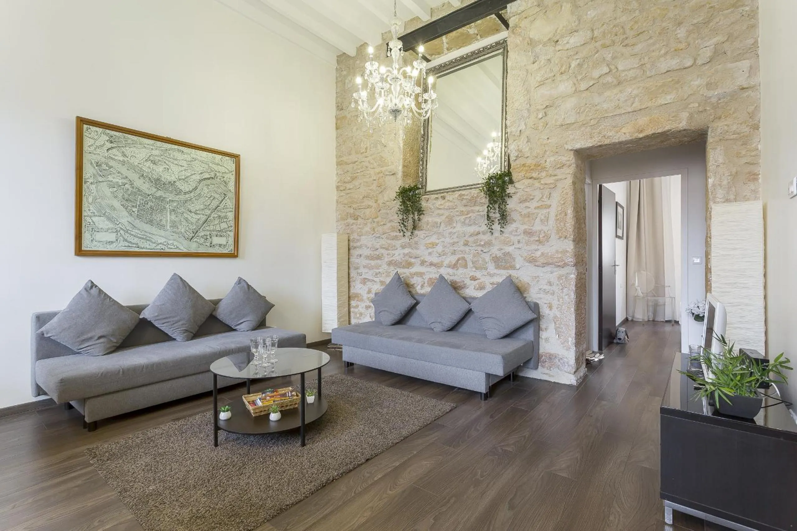 Living room in LE JACQUARD Garage Lyon Centre pour 2 à 8 pers