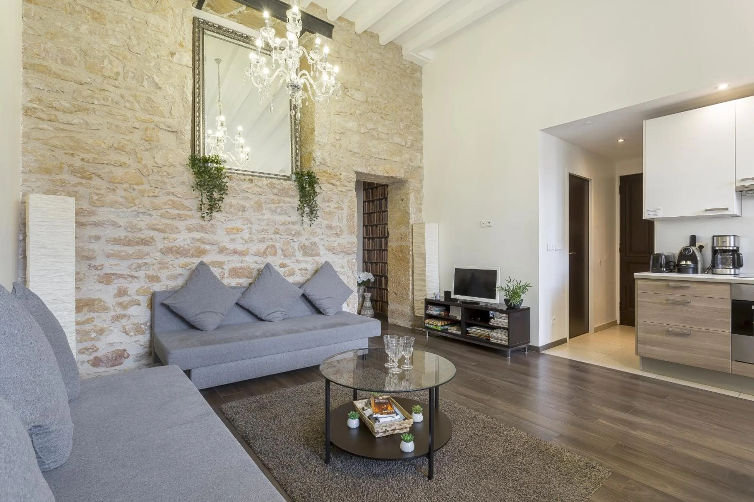 Living room in LE JACQUARD Garage Lyon Centre pour 2 à 8 pers