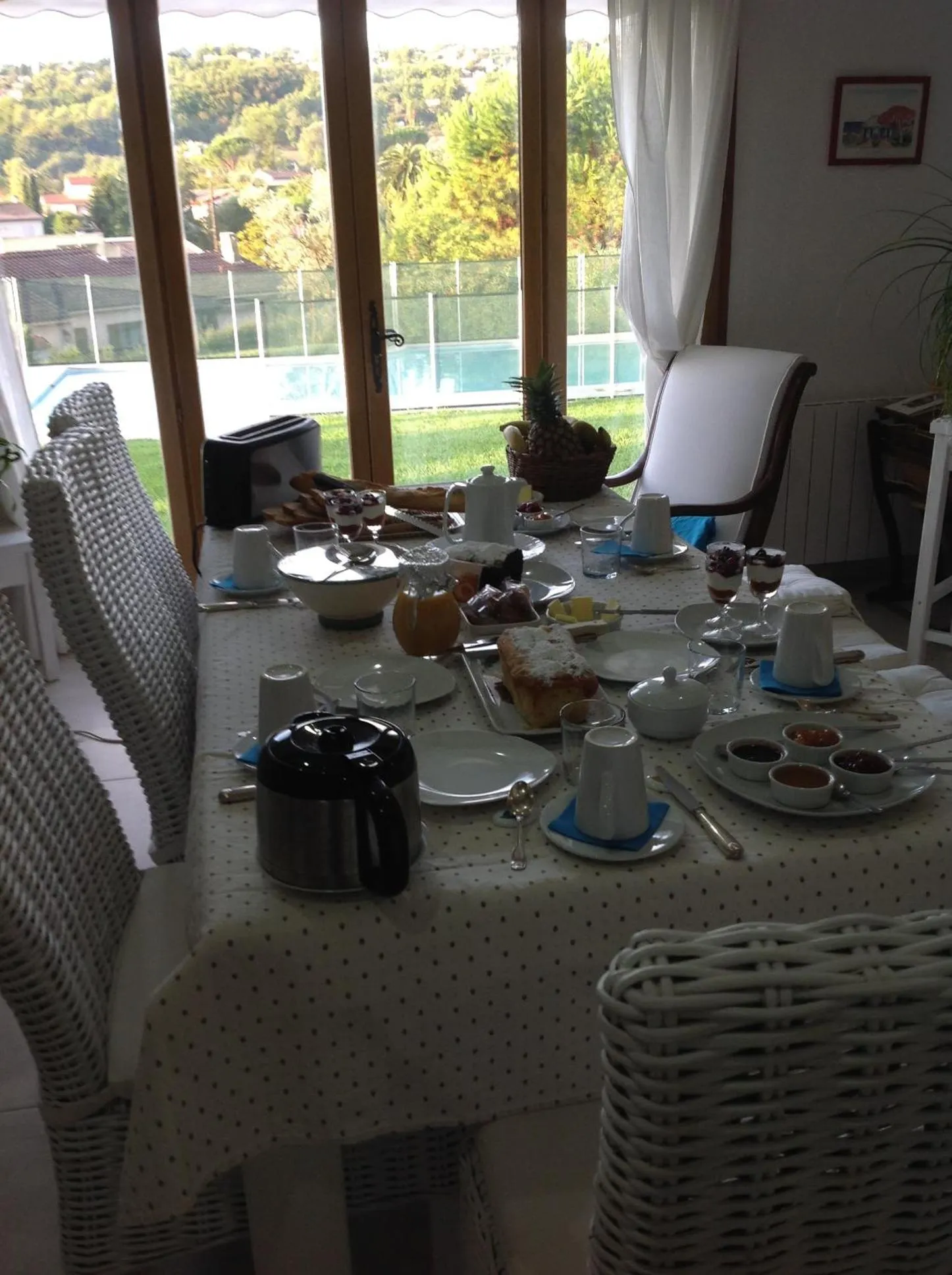 Continental breakfast in Bed & Breakfast Les LILLAS