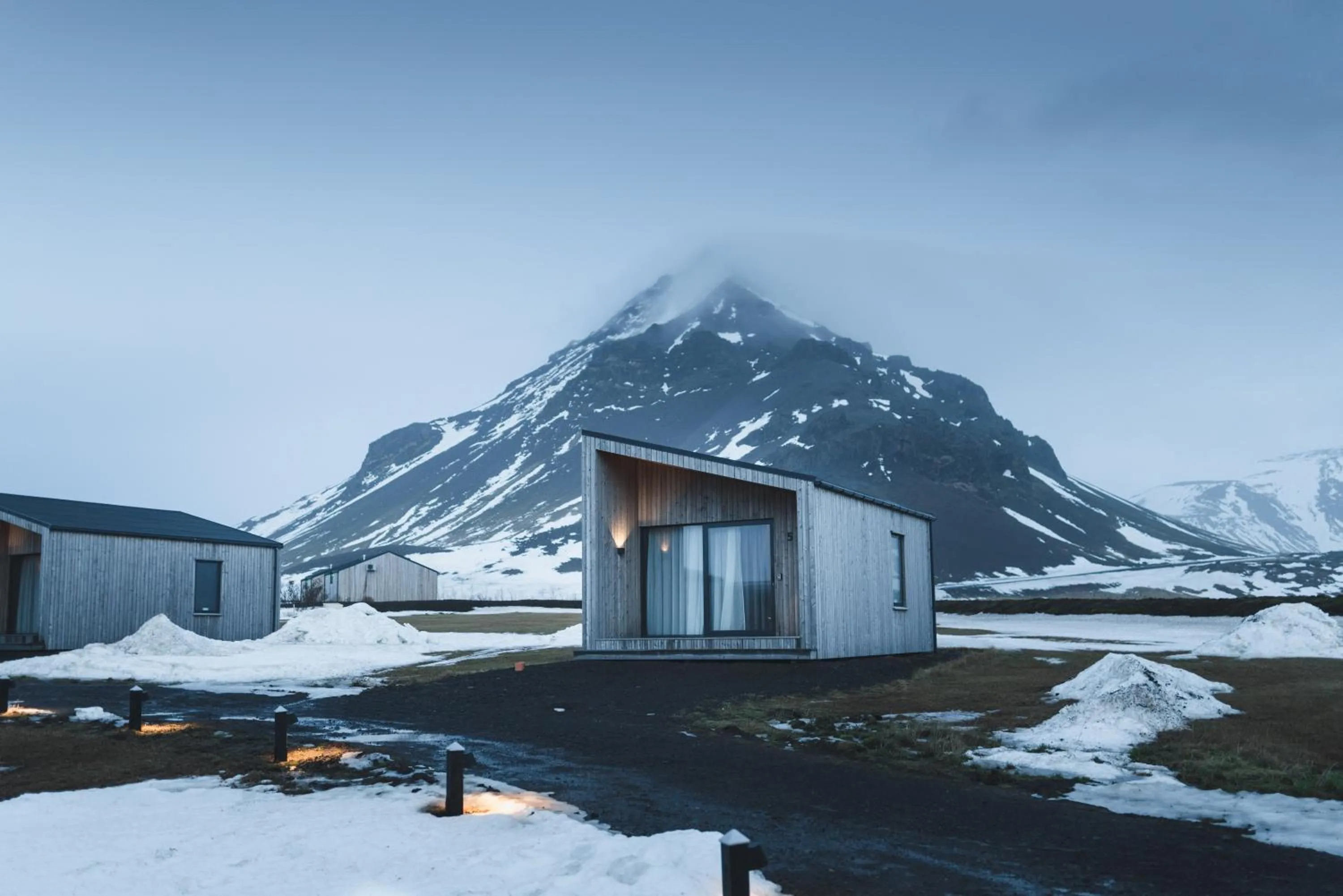 Bird's eye view in Arnarstapi Cottages