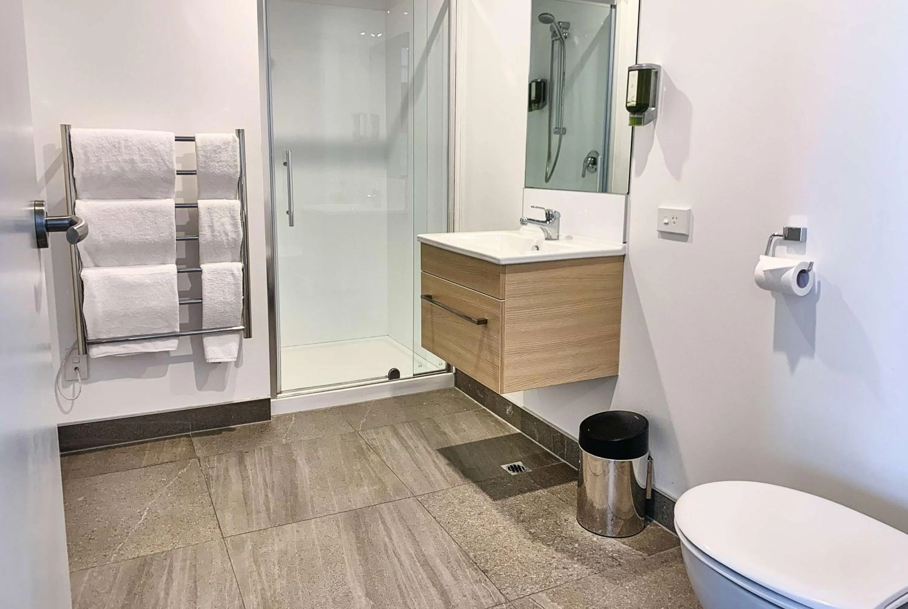 Bathroom in Ramada Suites by Wyndham Albany