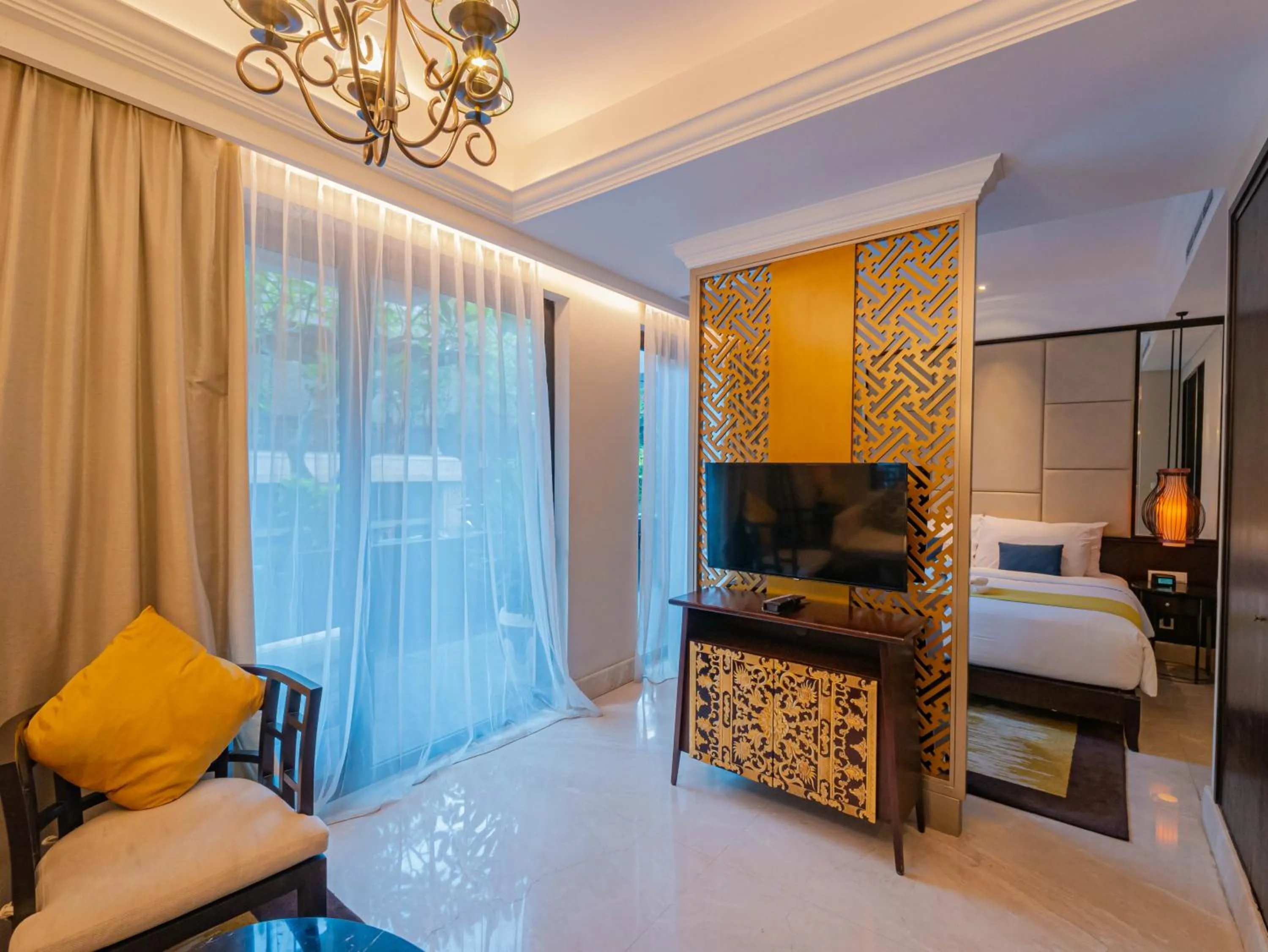 Living room in Jambuluwuk Oceano Seminyak Hotel